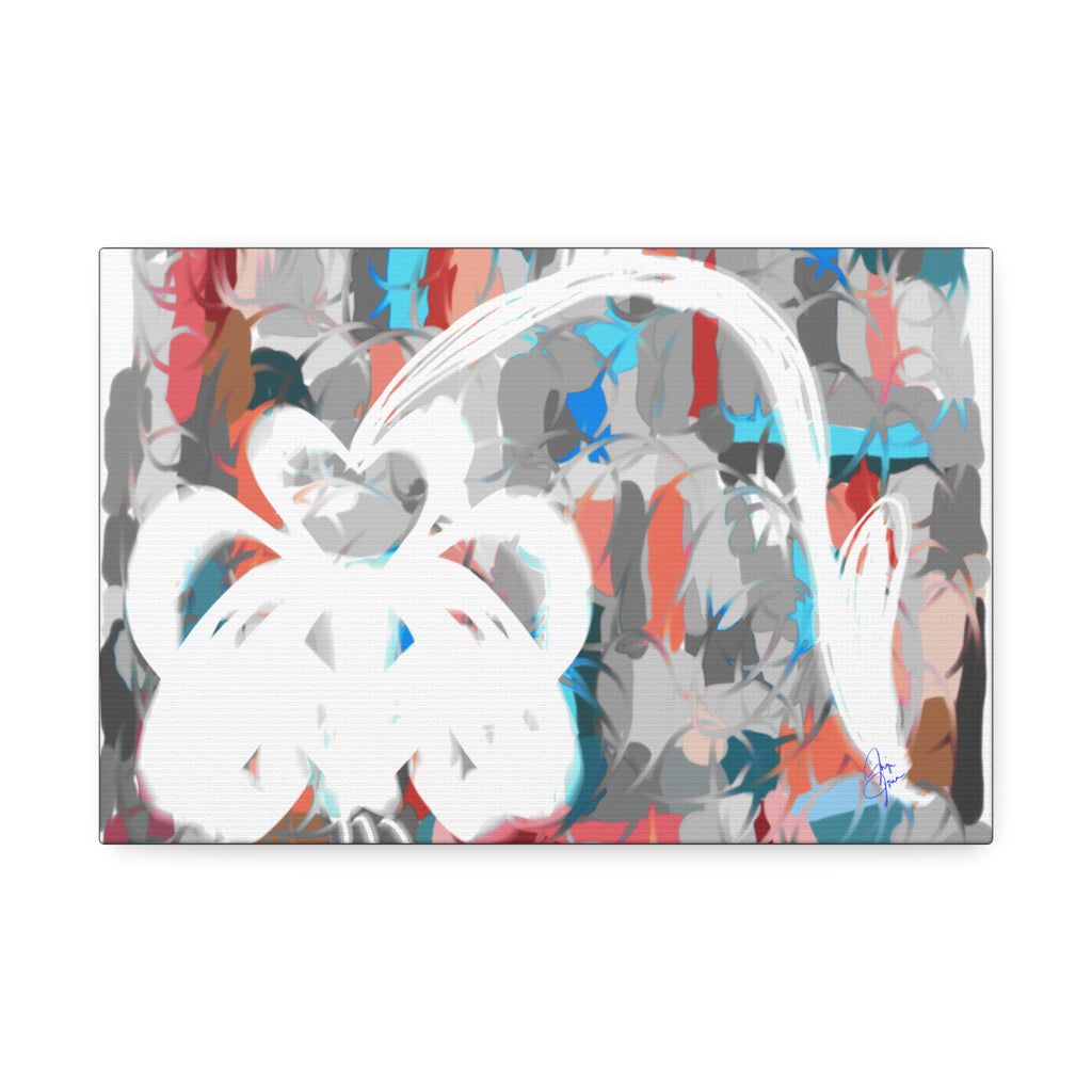 Abstract Coastal Breeze Canvas Print — Modern Stretched Wall Art
