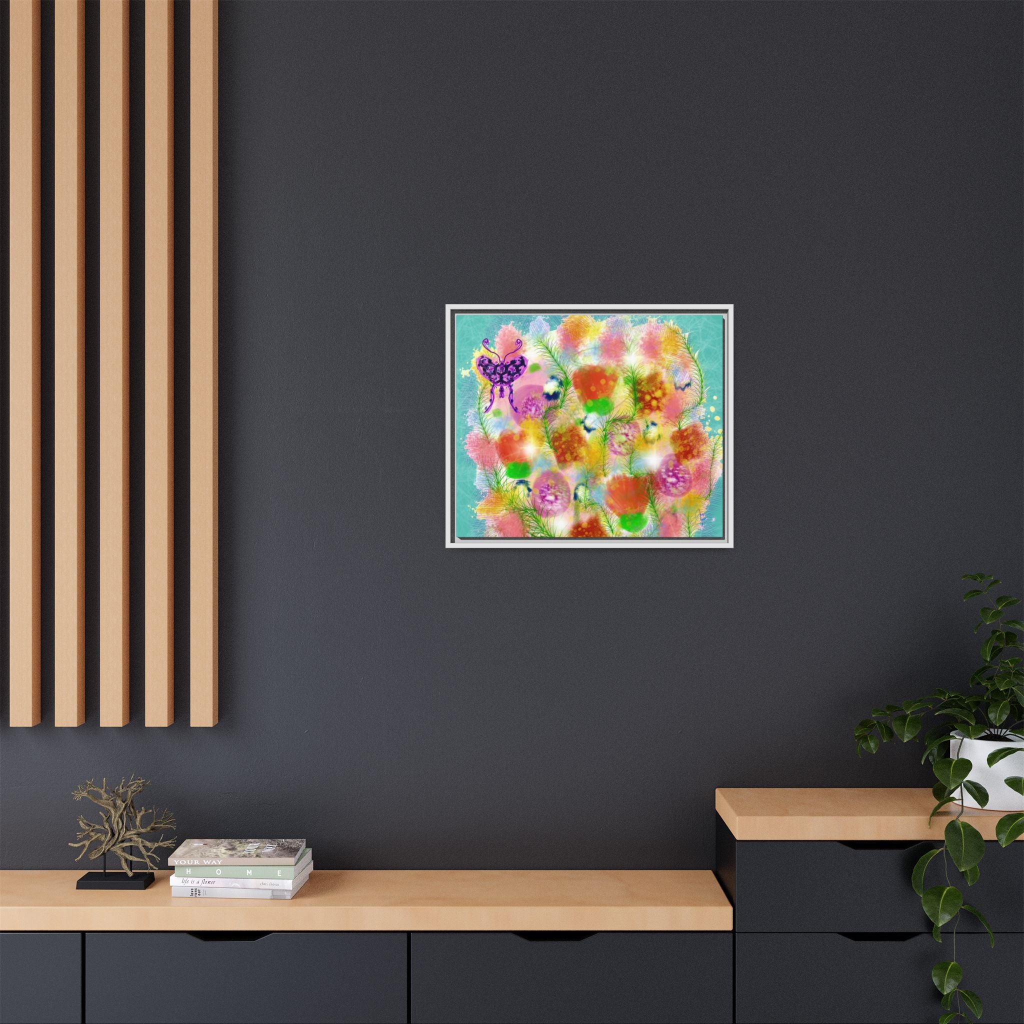 Matte Canvas, Framed (Multi-color)