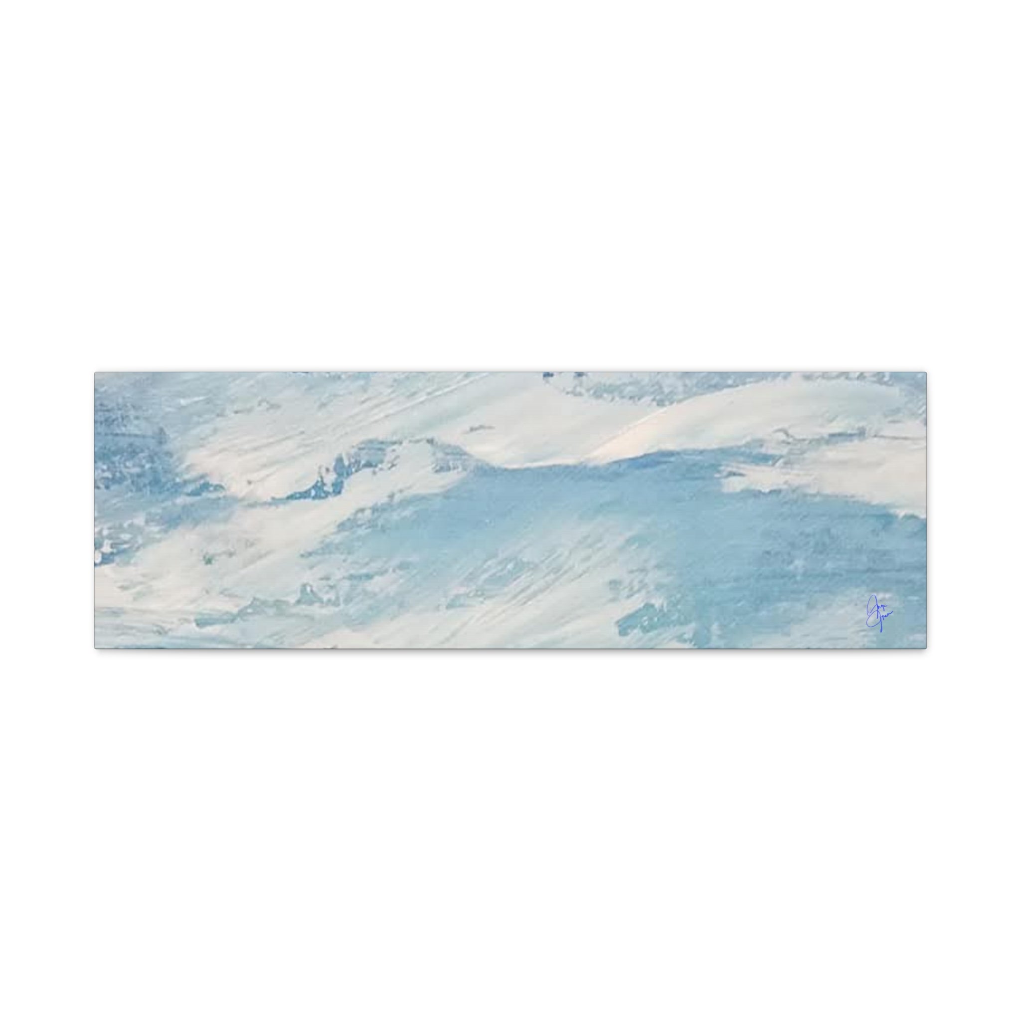 Canvas Wall Art - Serene Ocean Waves Design