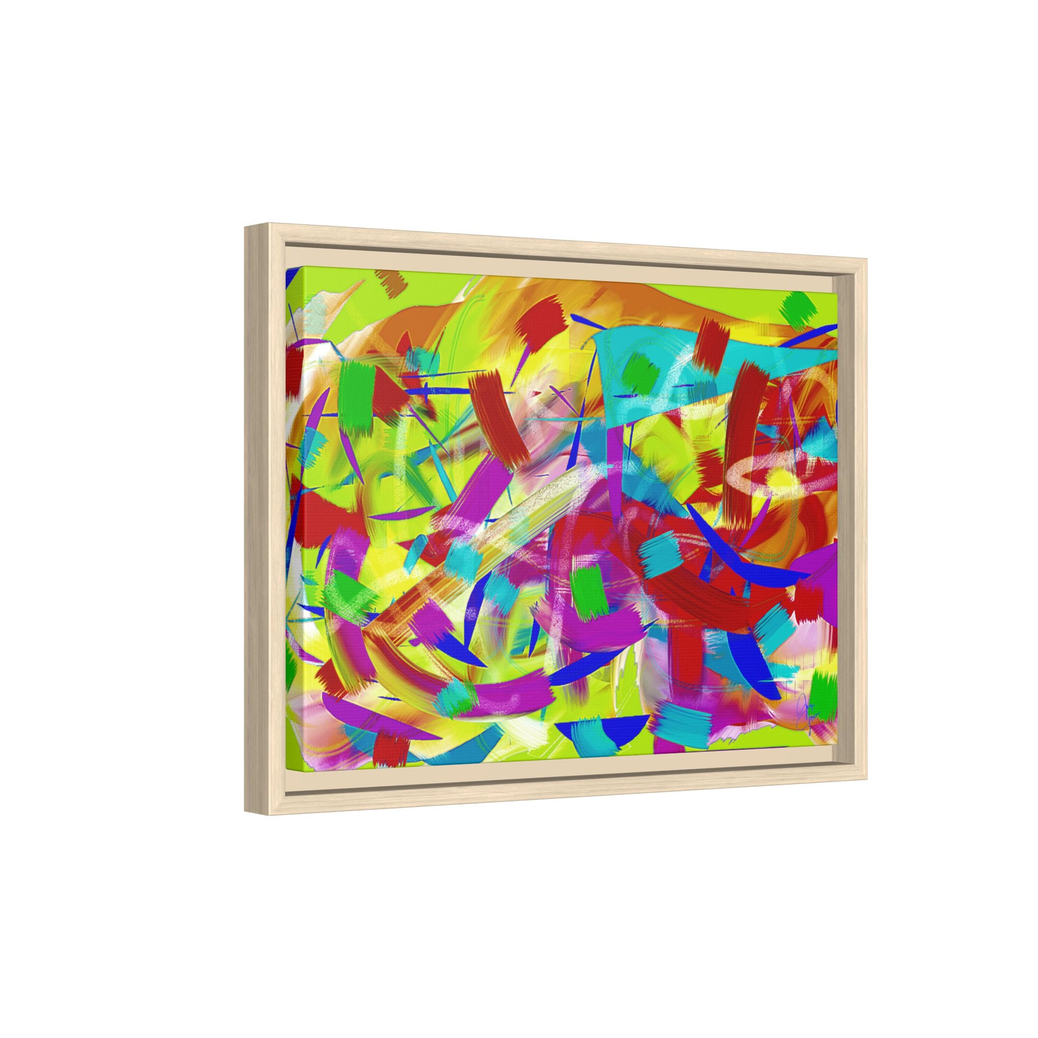 Matte Canvas, Framed (Multi-color)
