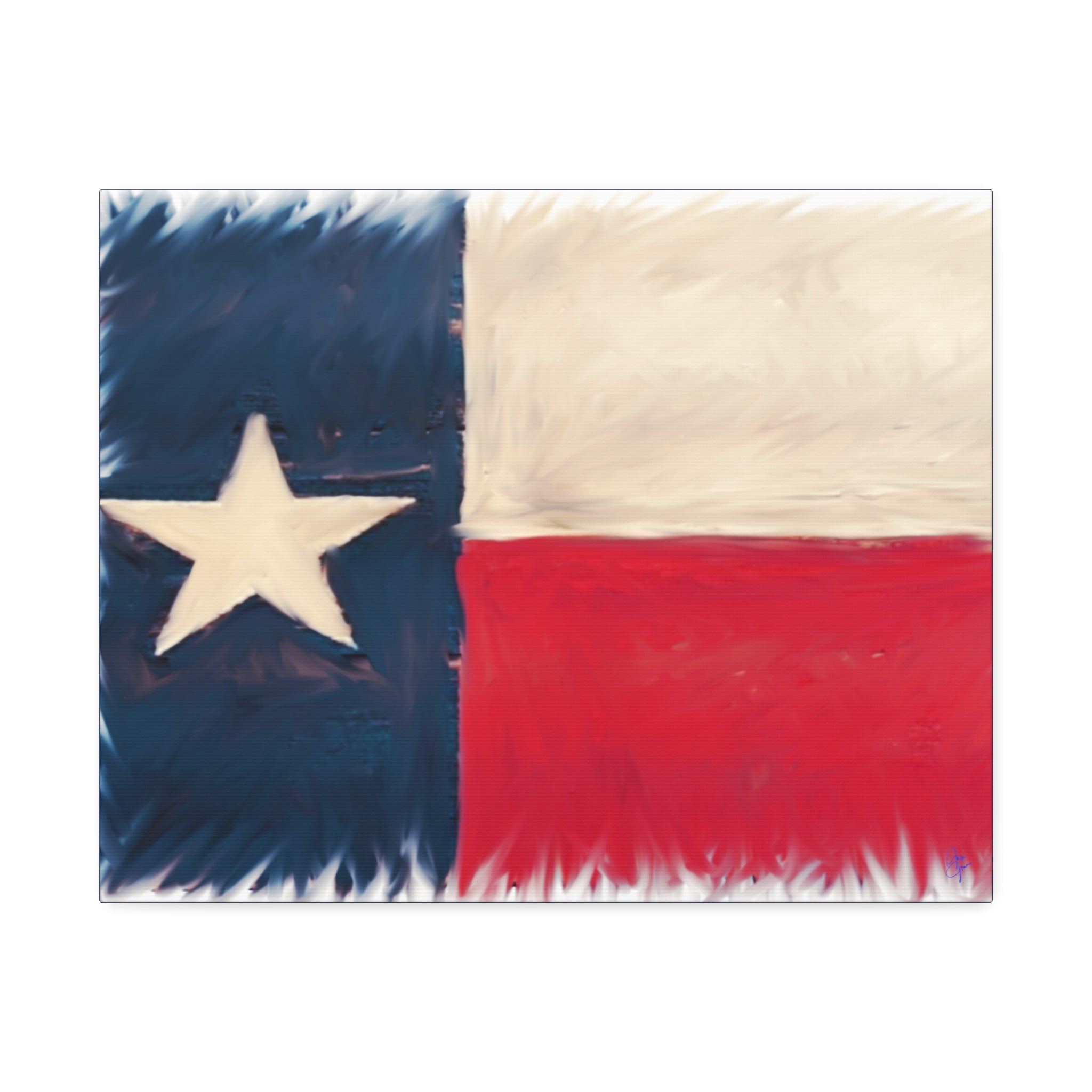 Texas Pride Canvas Stretched 1.5" - Patriotic Home Wall Art