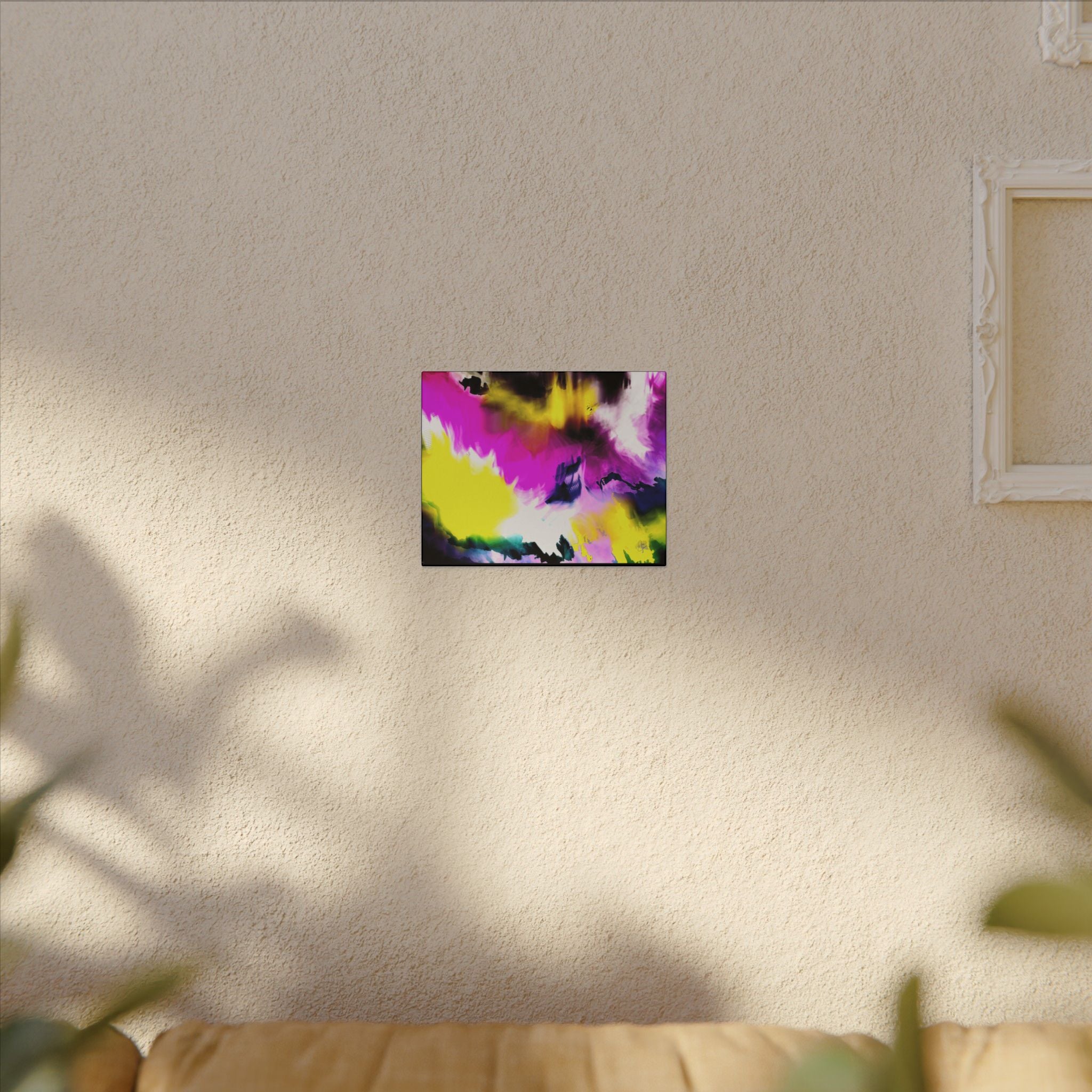 Abstract Color Splash Matte Canvas Wall Art