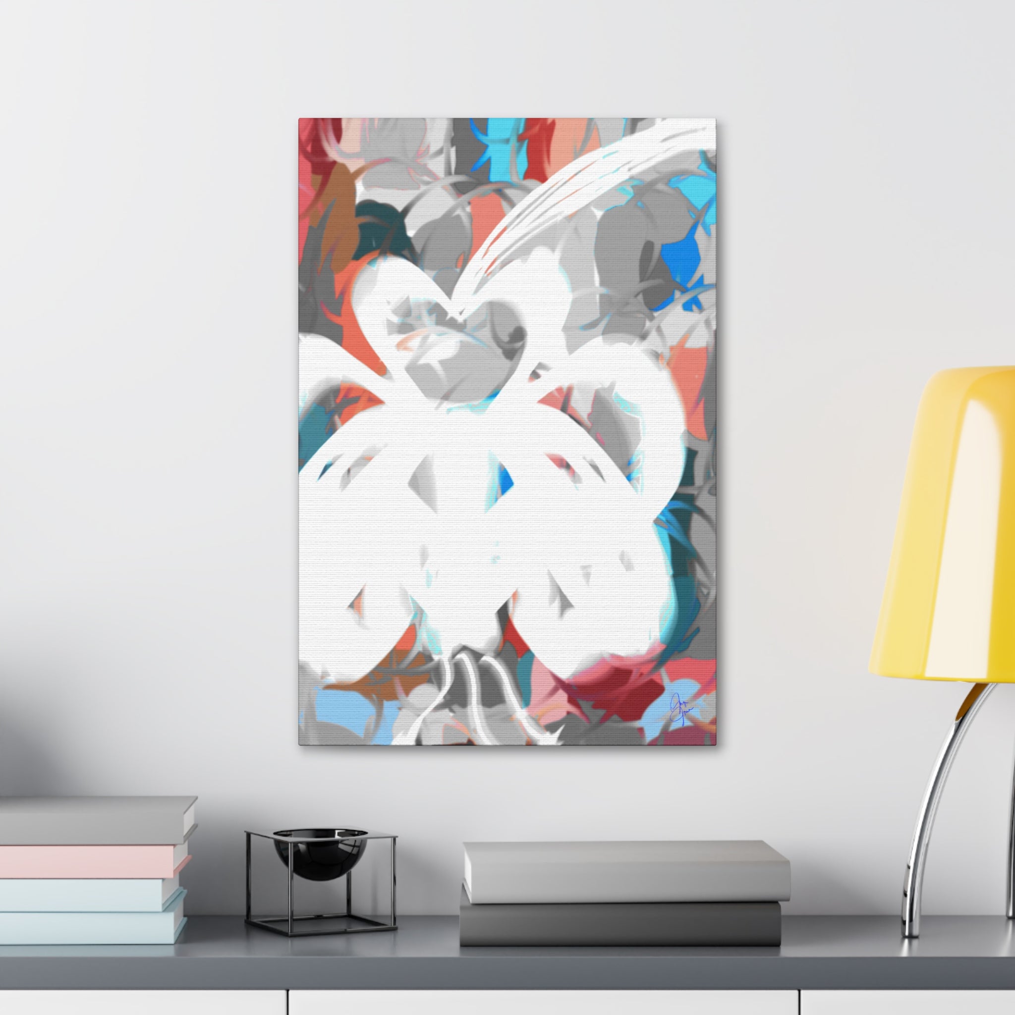 Abstract Coastal Breeze Canvas Print — Modern Stretched Wall Art