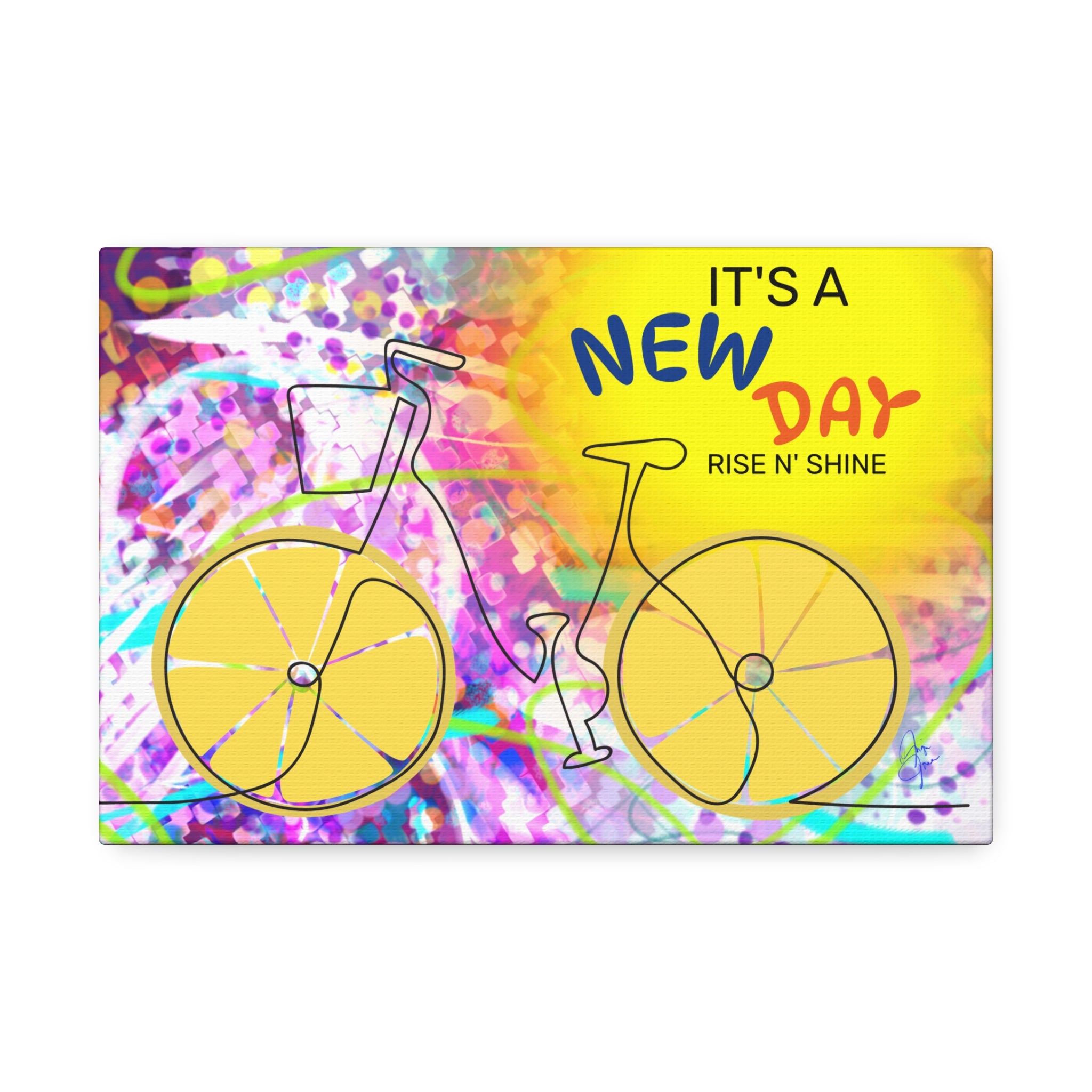 Inspirational Bicycle Canvas Stretched 1.5"