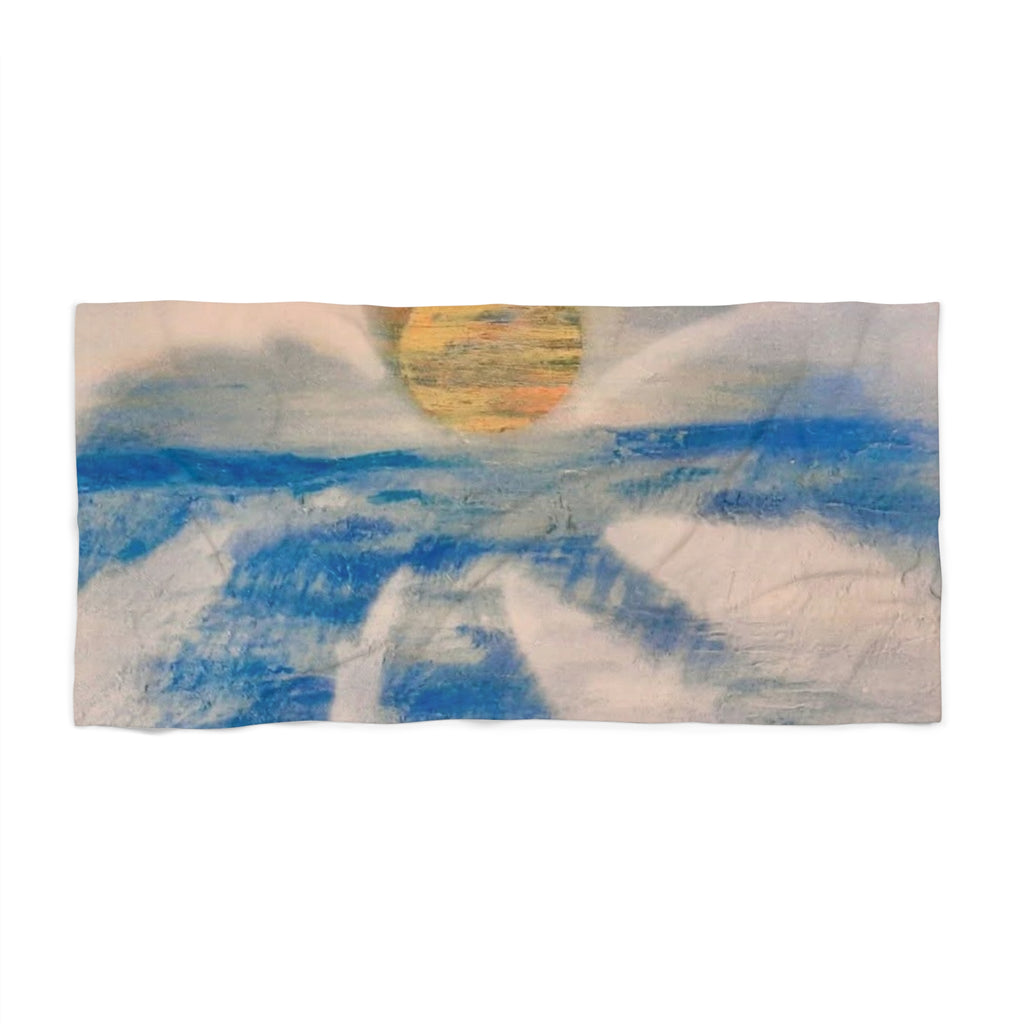 Sunset Waves Beach Towel - Vibrant Summertime Essential