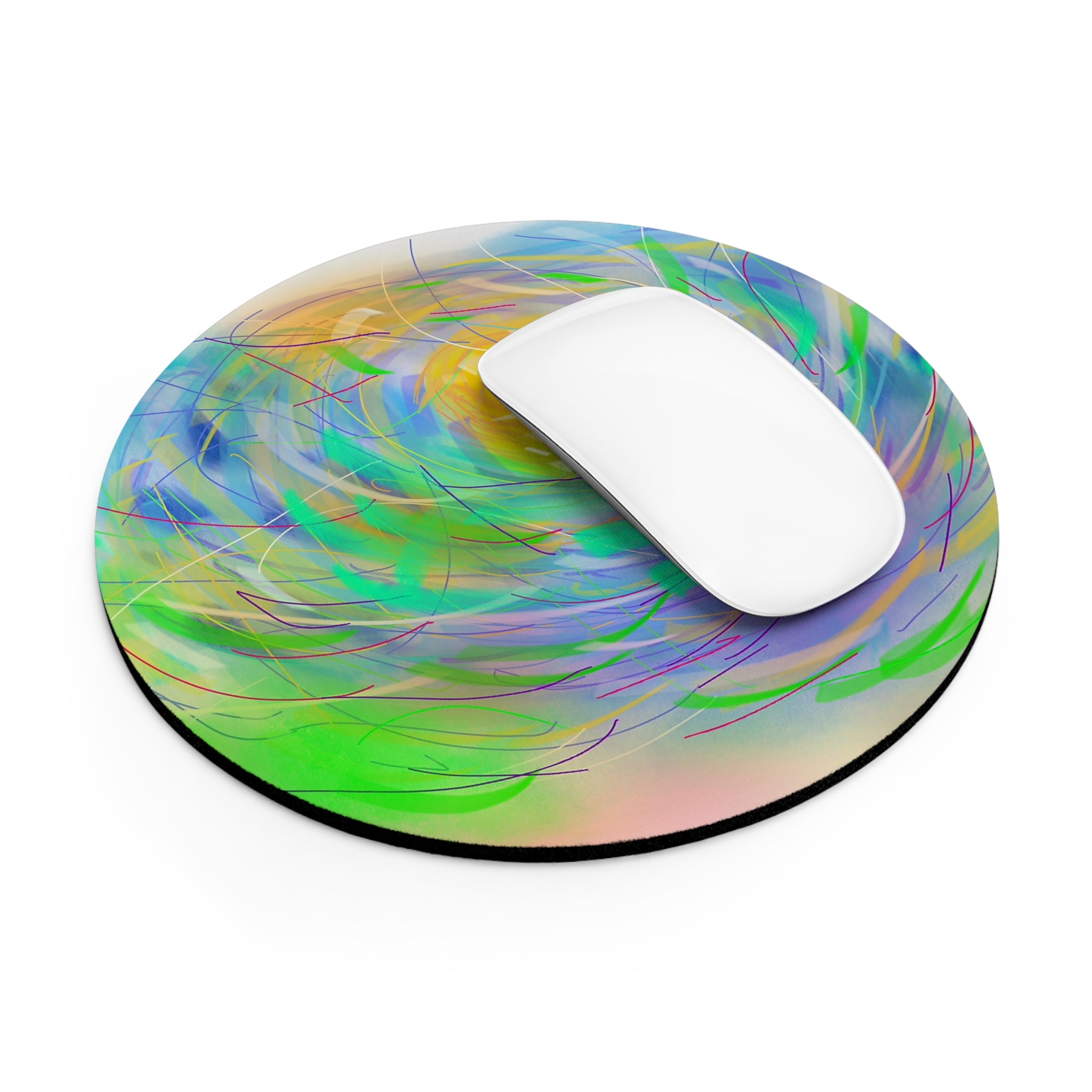 Colorful Abstract Art Mouse Pad - Vibrant Desk Accessory for Creative Minds