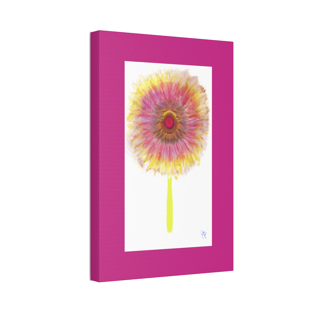 Sunburst Floral Canvas Print – Stretched 1.5'' Wall Art