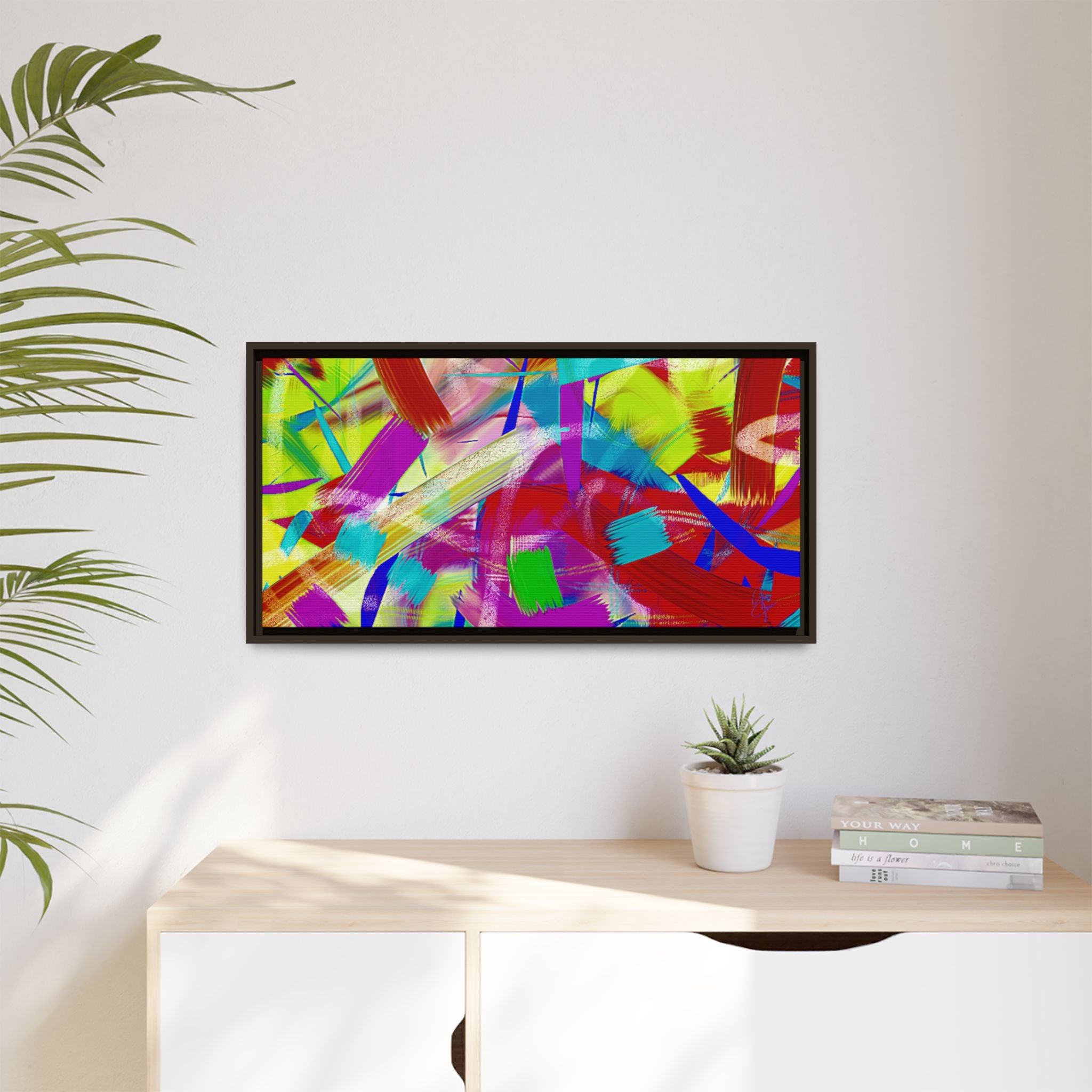 Matte Canvas, Framed (Multi-color)
