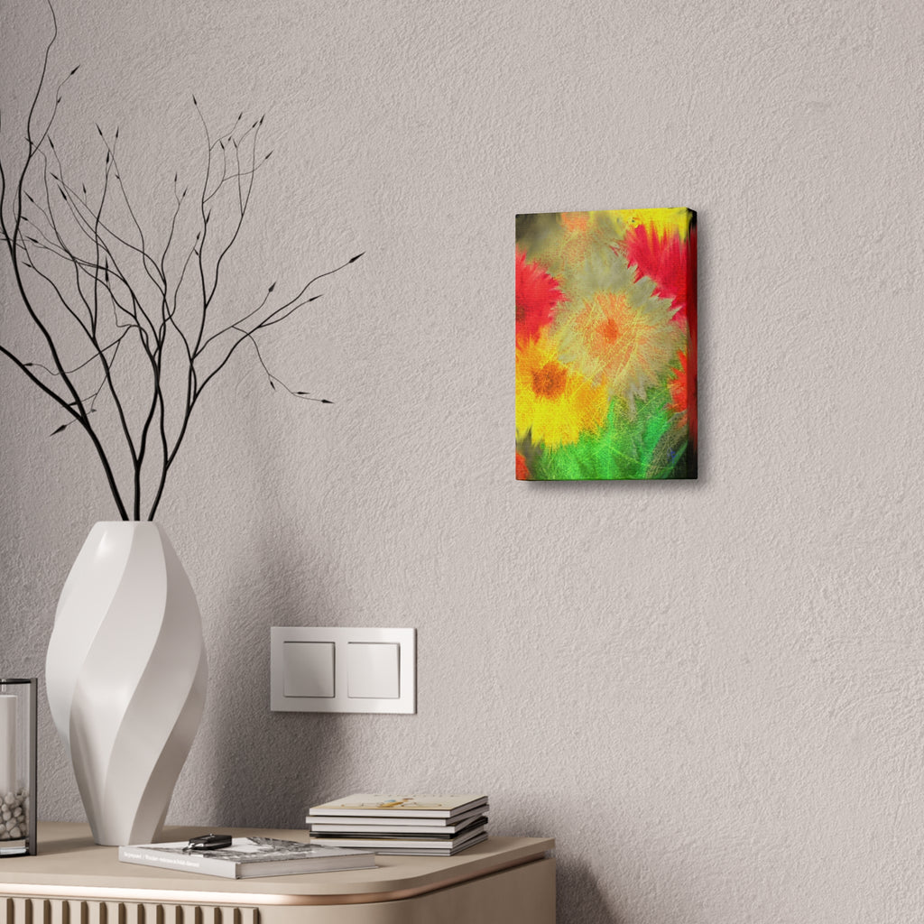 Abstract Rainbow Pumpkin Canvas Stretched 1.5" – Colorful Fall Wall Art