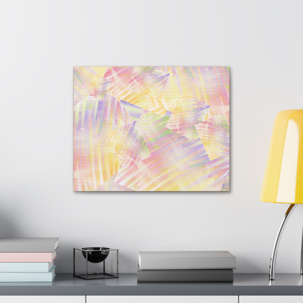 Pastel Abstract Canvas Art - Soft Prism Stretched Canvas 1.5"
