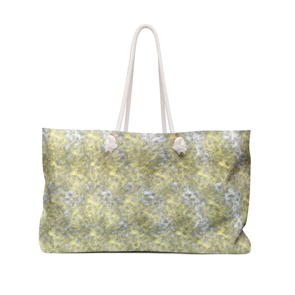Abstract Gold Marble Weekender Bag — Large Travel Tote