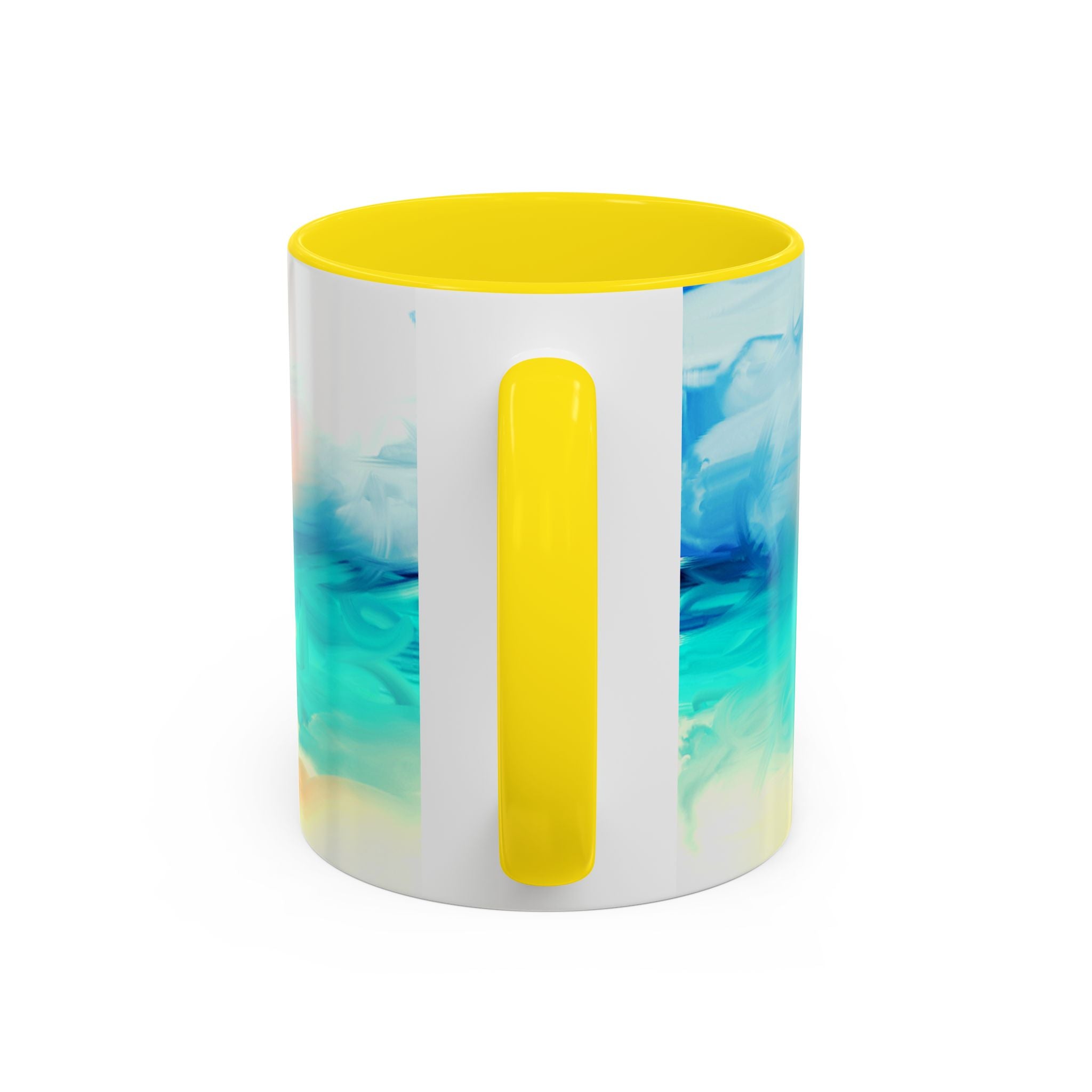 Beach Sunrise Accent Coffee Mug — Tropical Ocean Scene 11/15oz
