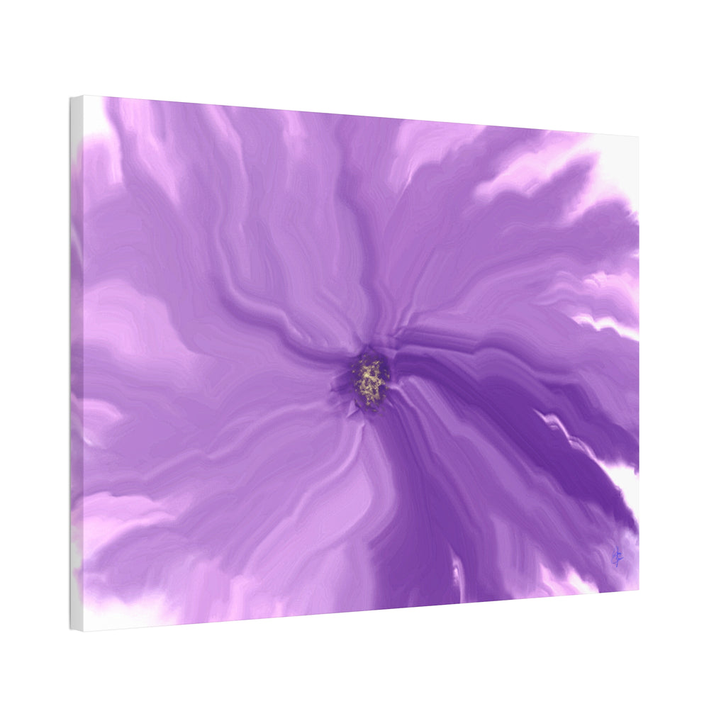 Abstract Purple Swirl Canvas Art – Stretched 1.5"