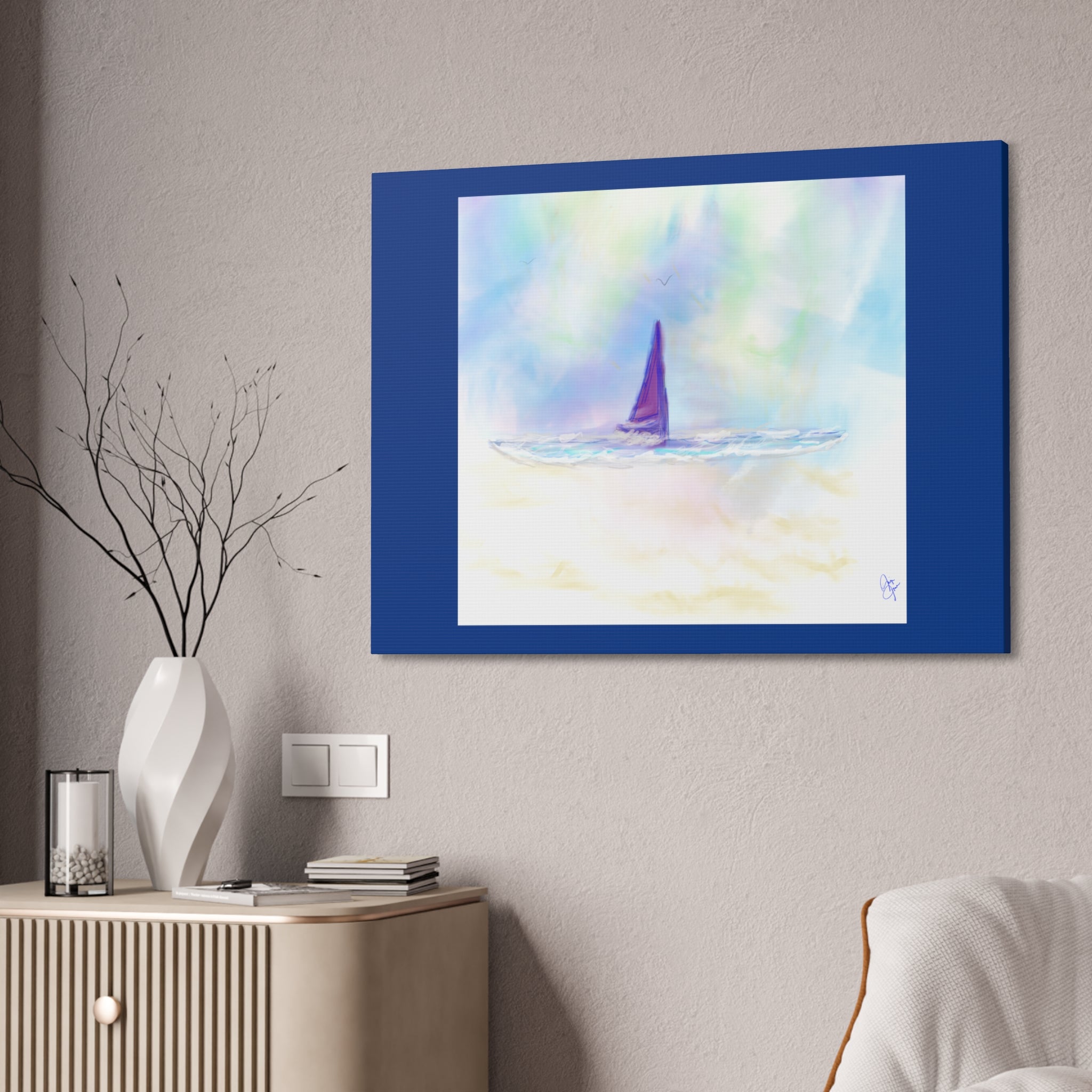 Sailboat Seascape Canvas