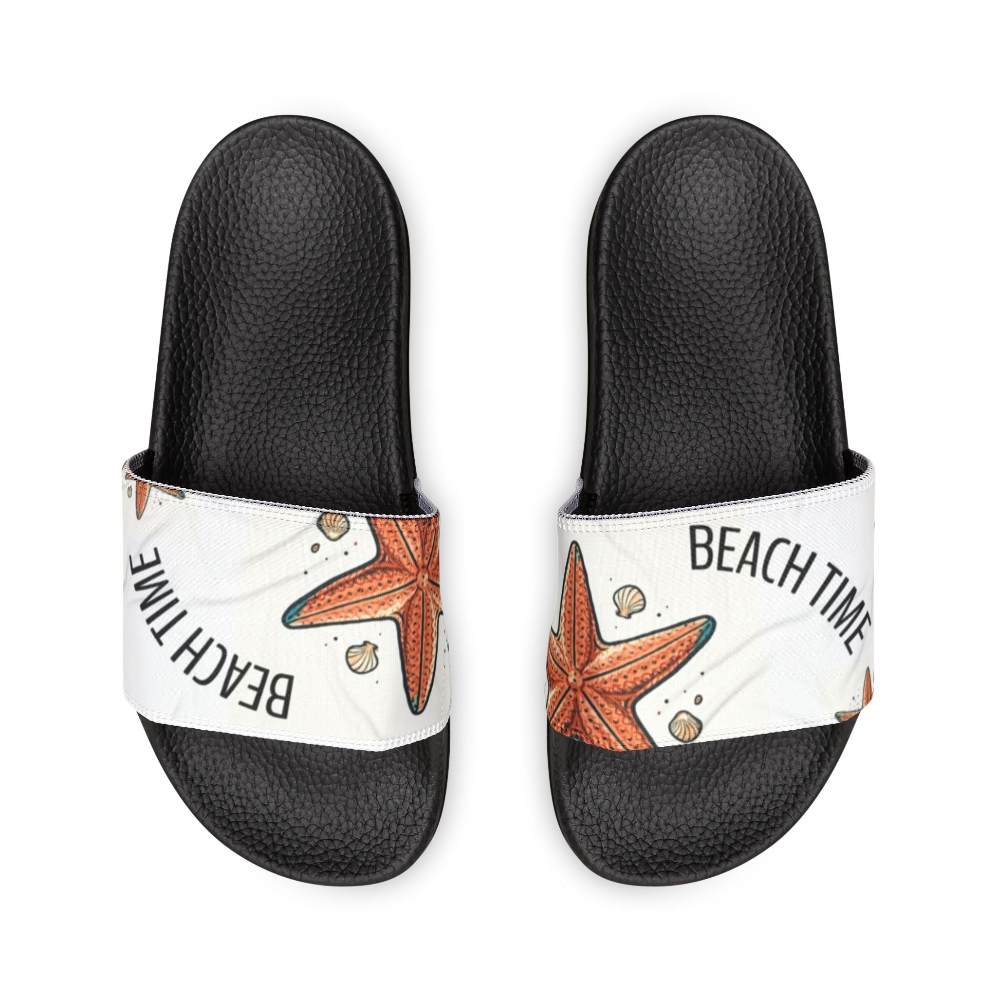 Beach Vibes Women's Slide Sandals — Starfish & Seashell Removable-Strap Slides