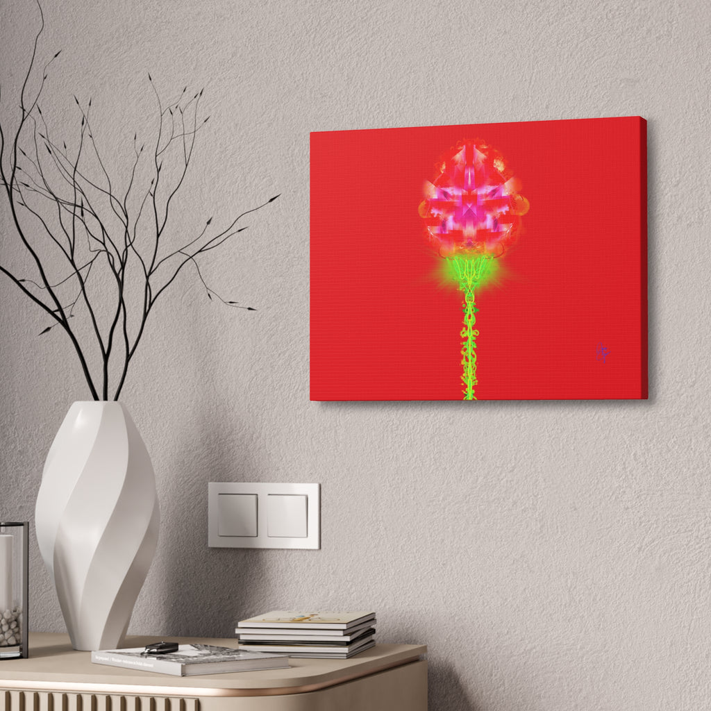 Single Rose Canvas Stretched 1.5" — Rose Wall Art