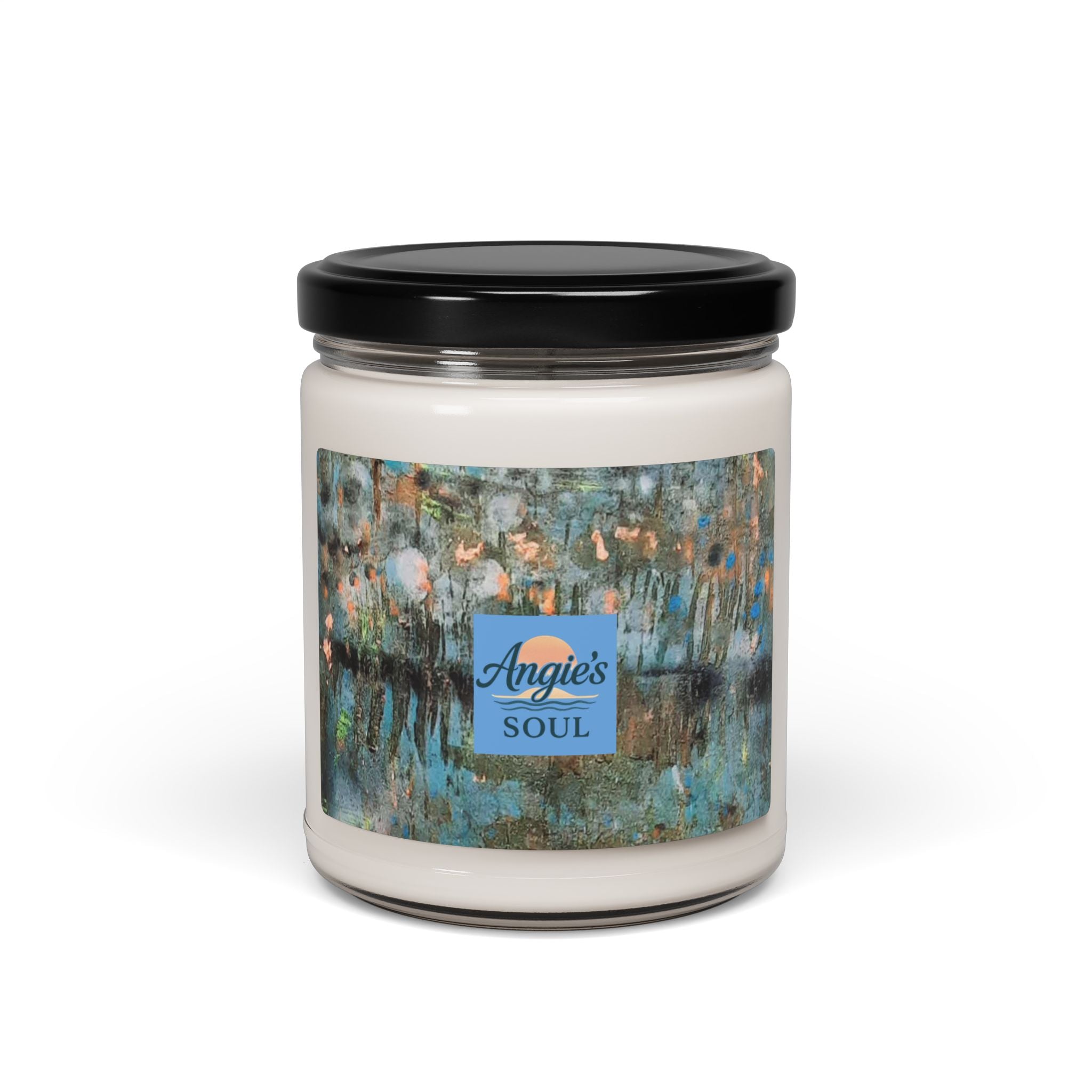 Angie’s Soul Scented Soy Candle — 9oz Aromatherapy Jar (Relaxing Floral & Wood Notes)