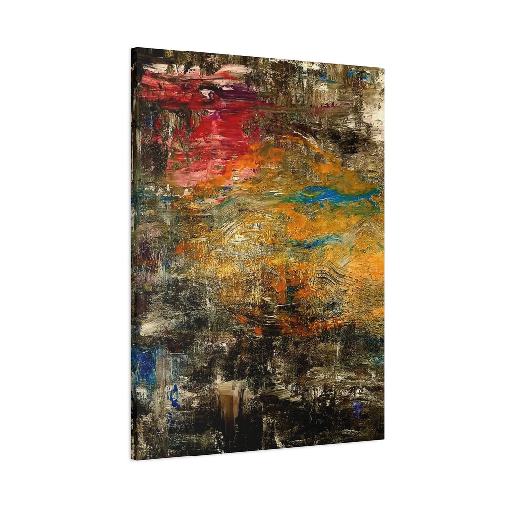 Abstract Autumn Texture Matte Canvas Print — Stretched Wall Art