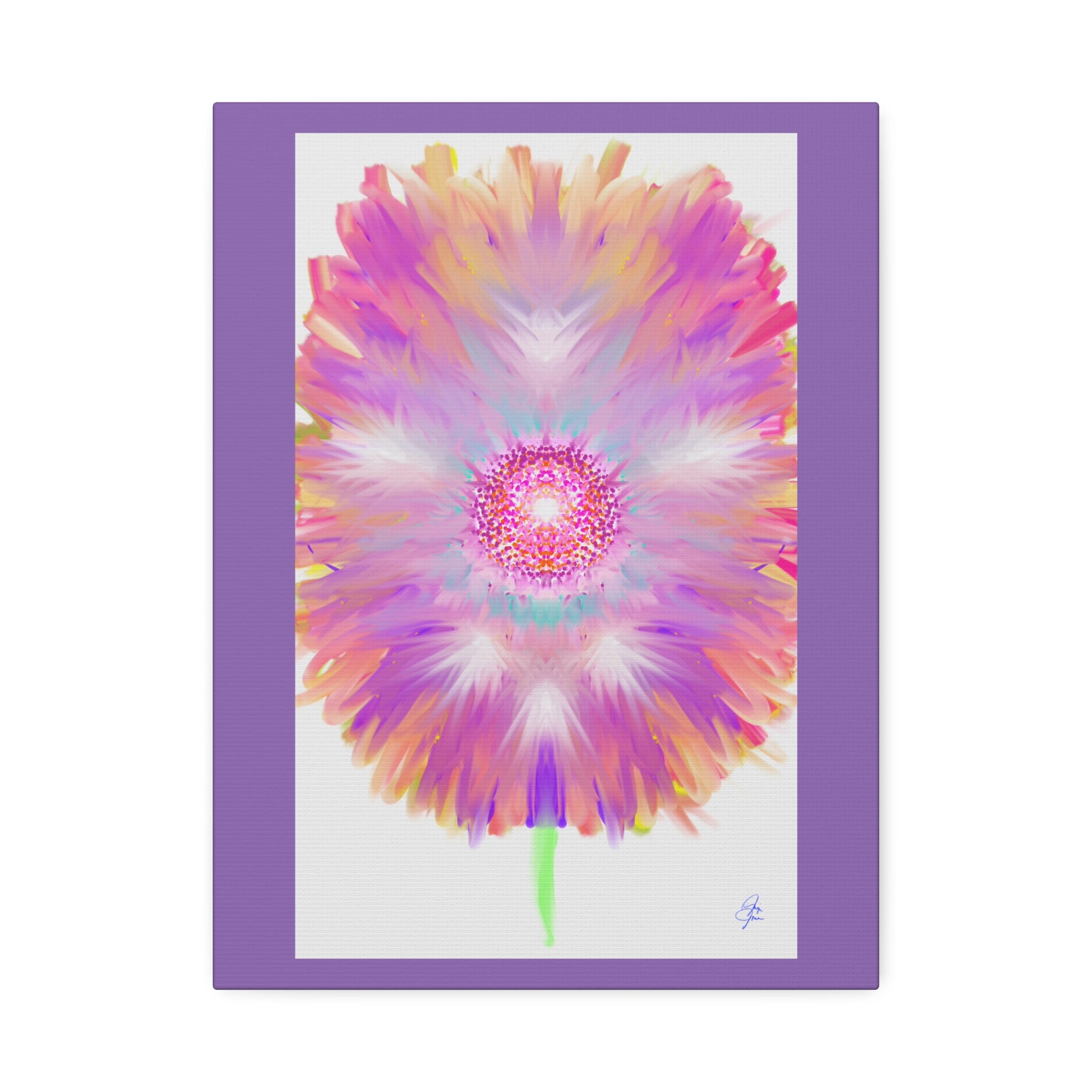 Pink Mandala Abstract Canvas - Stretched 1.5" Wall Art