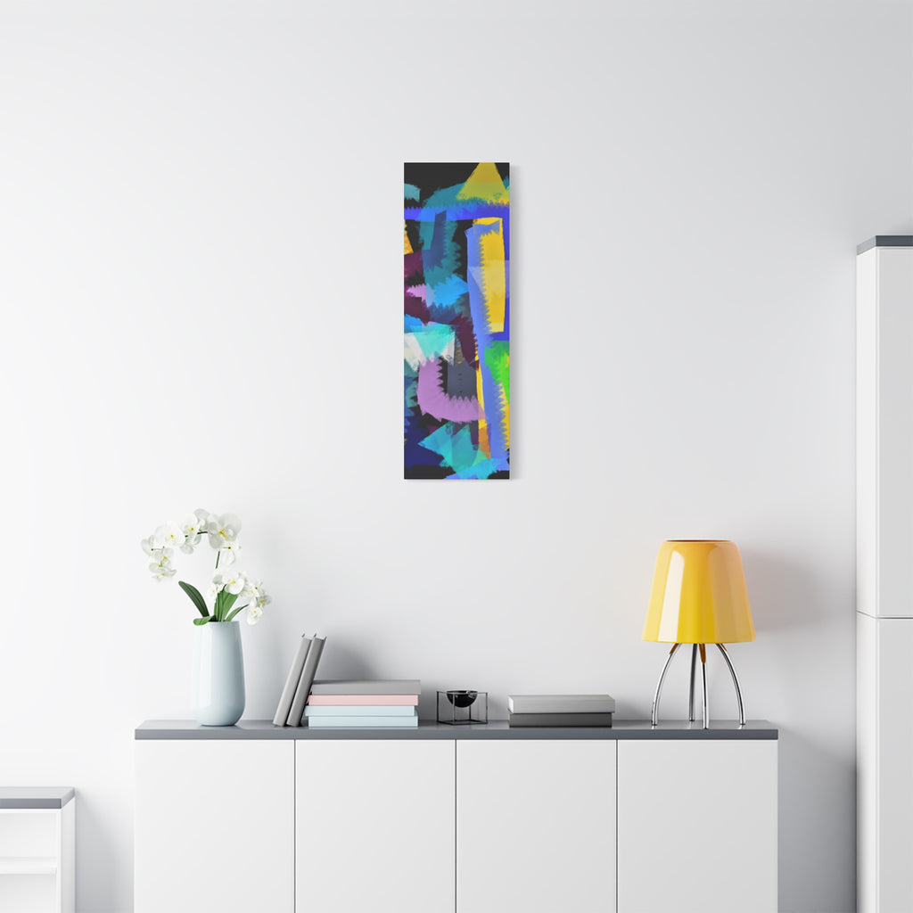 Abstract Color Burst Canvas Print — Vibrant Geometric Wall Art