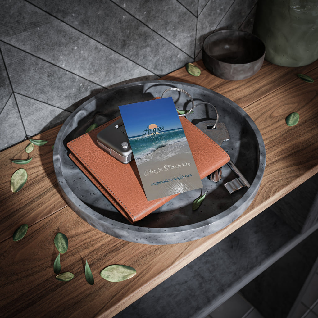 Tranquil Beach Business Cards — 'Art for Tranquility' Professional Cards
