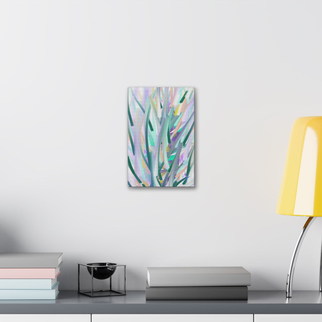 Abstract Pastel Grass Canvas Print — Stretched 1.5"