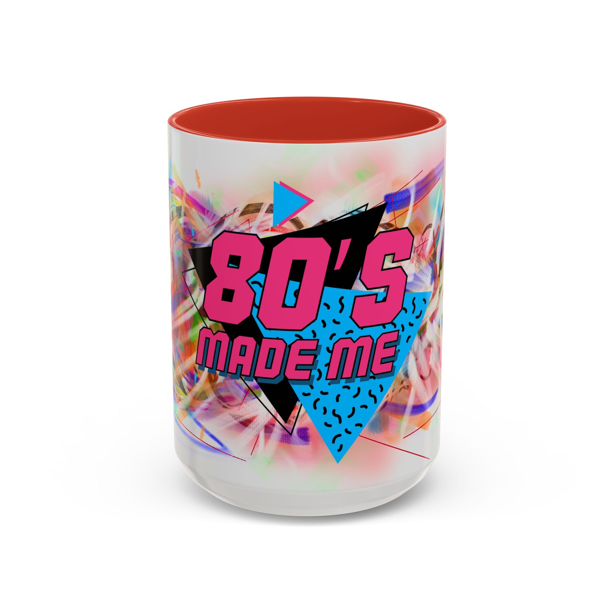 80's Made Me Retro Accent Coffee Mug — 11/15oz 80s Neon Vintage Gift