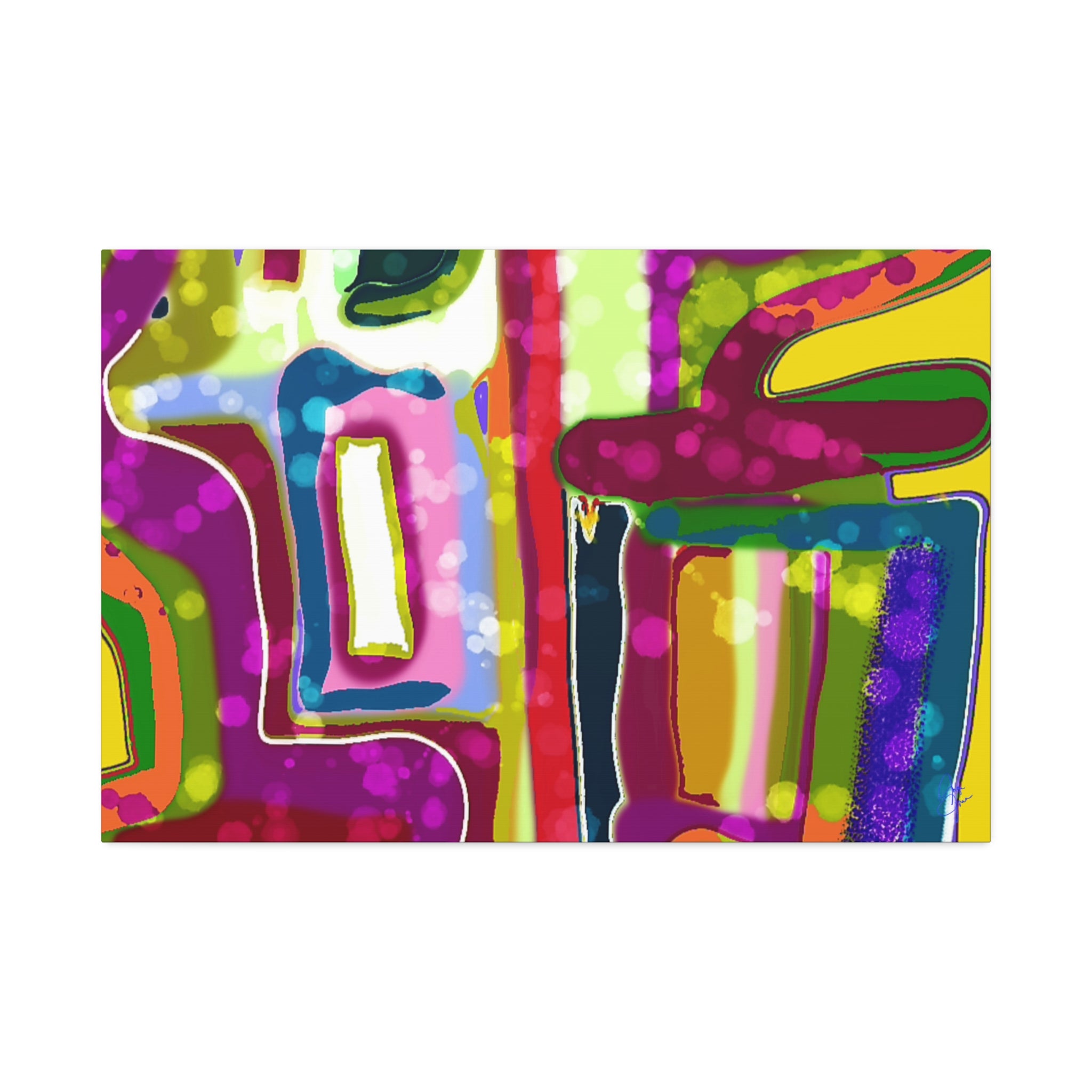 Abstract Colorburst Canvas – Vibrant Pop Art Wall Decor