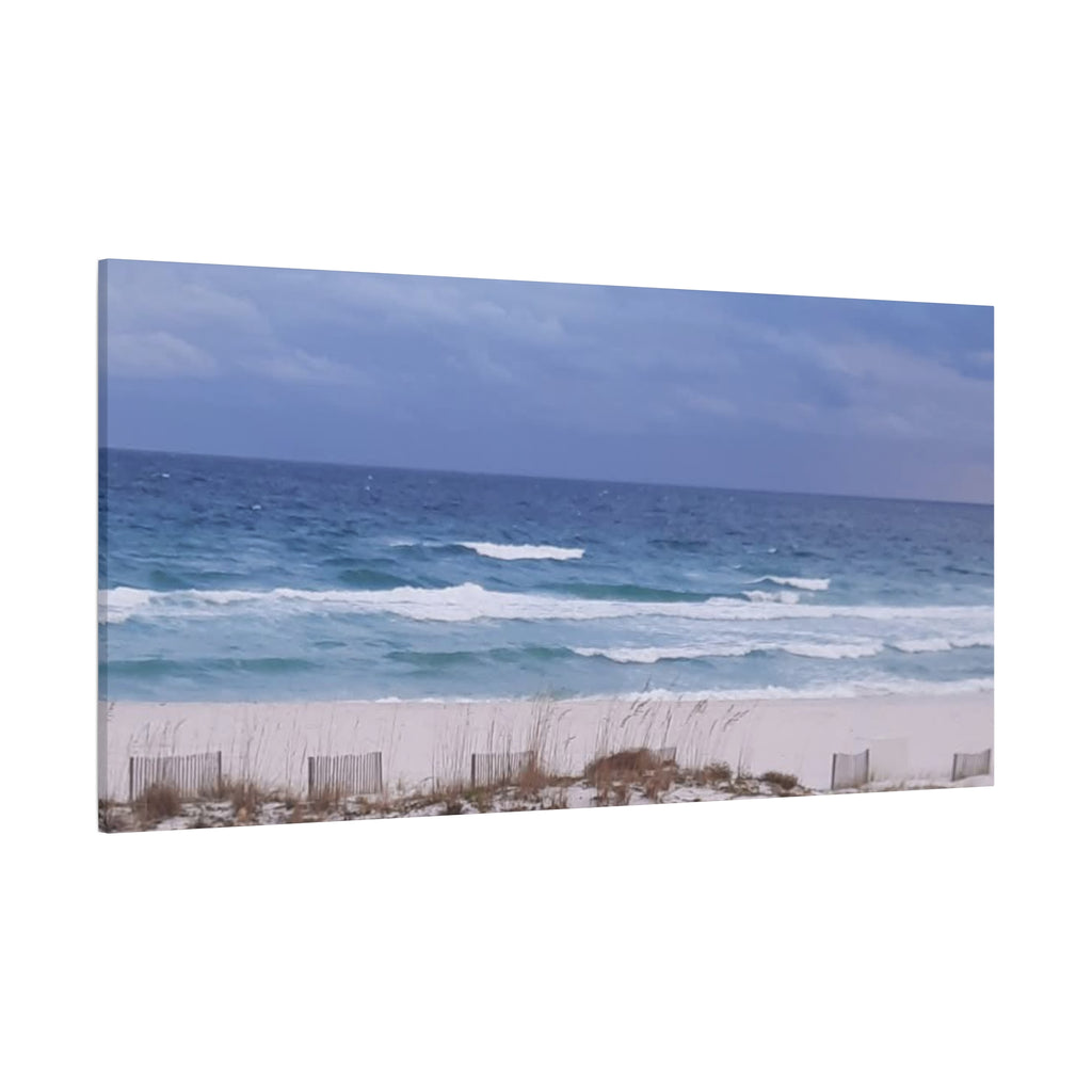 Coastal Waves Matte Canvas Print — Stretched Beach Wall Art