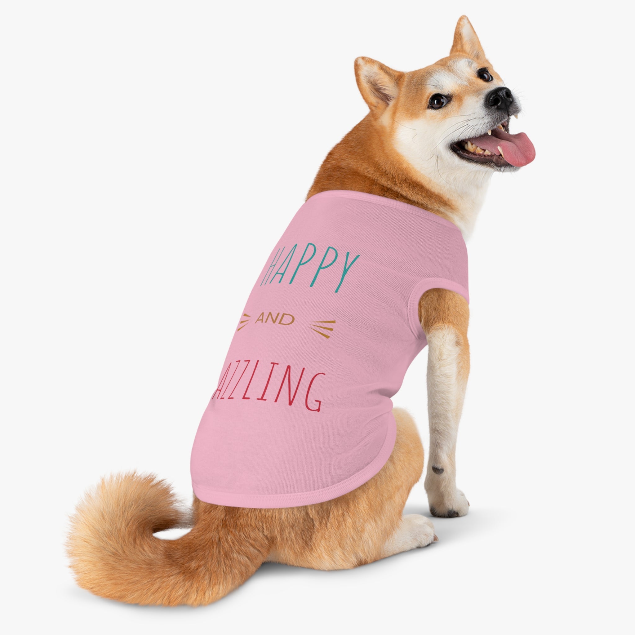 Happy & Dazzling Pet Tank Top for Fun-Loving Pets I