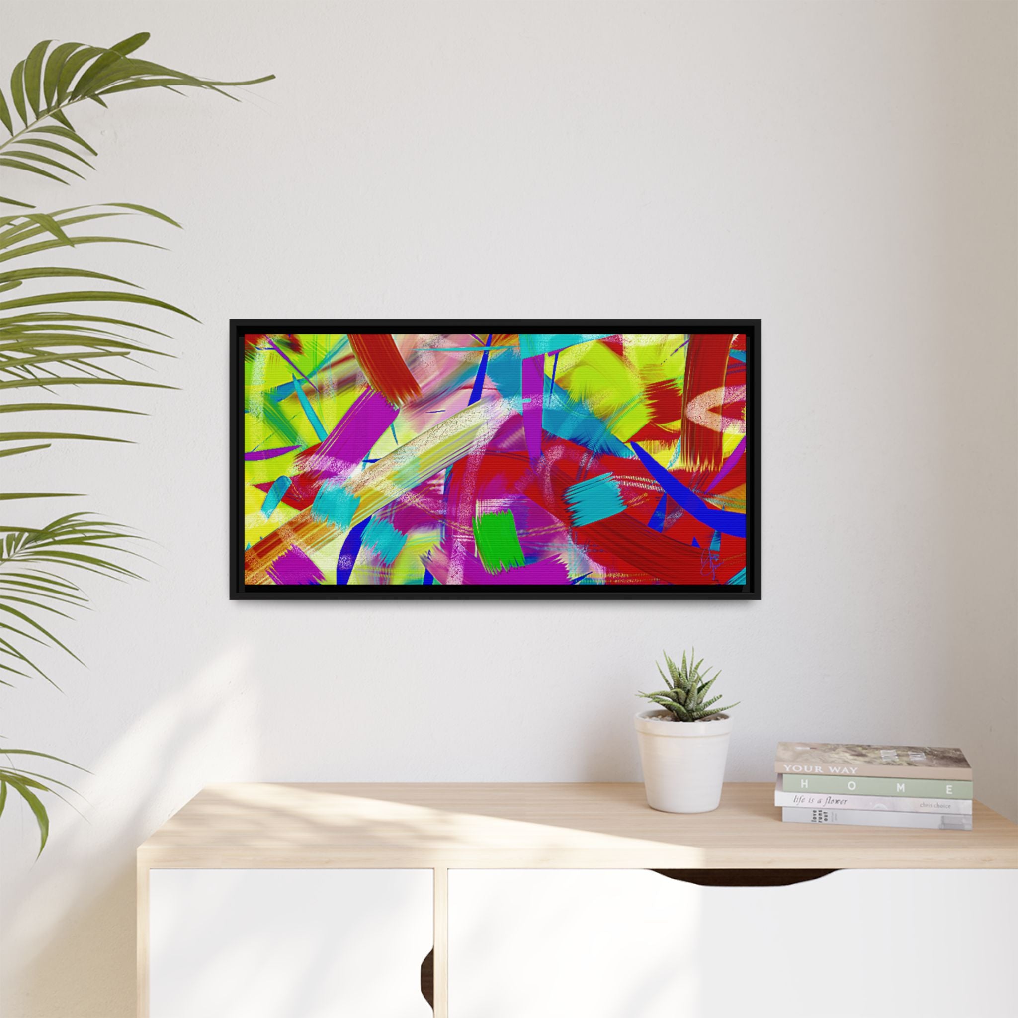 Matte Canvas, Framed (Multi-color)