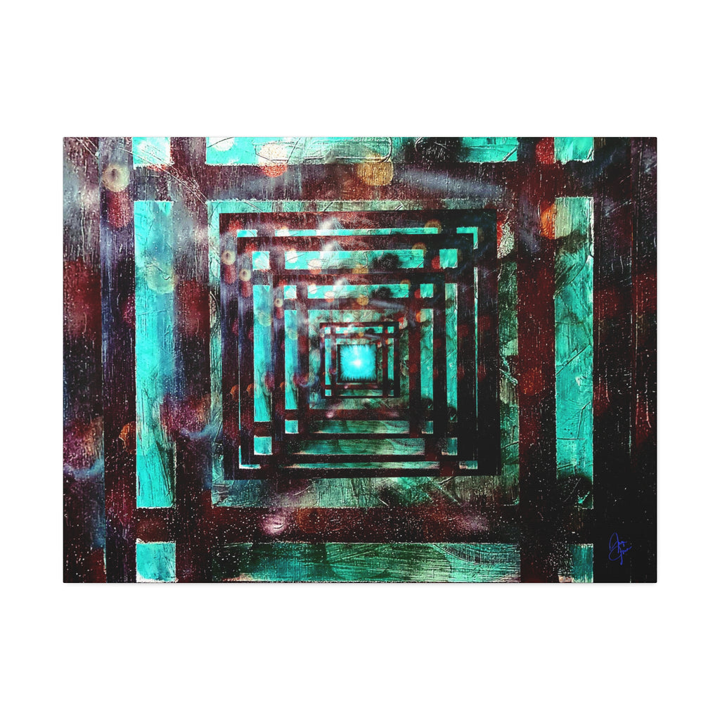 Inspirational Wall Art Canvas — "There's always a light at the end of the tunnel"