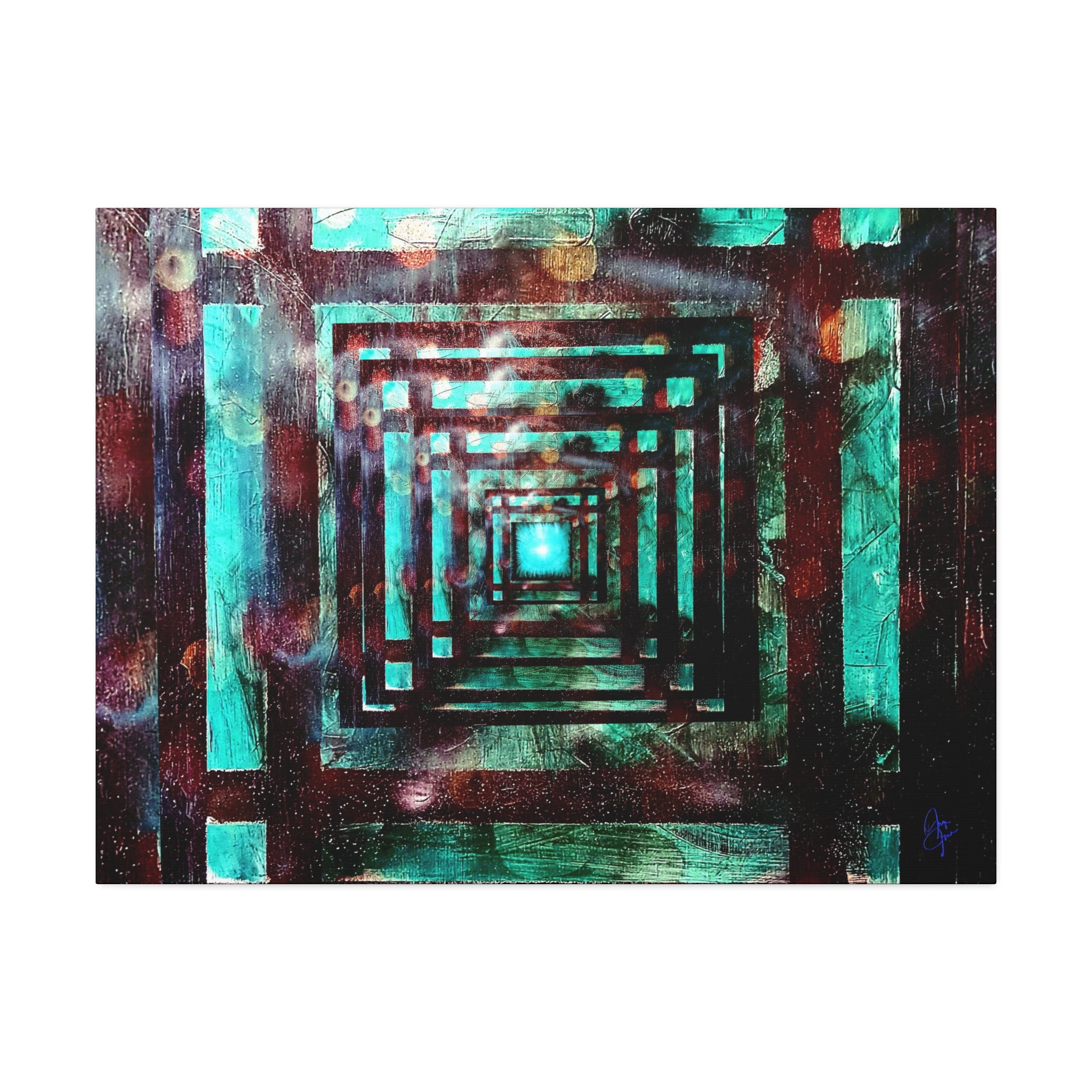 Inspirational Wall Art Canvas — "There's always a light at the end of the tunnel"
