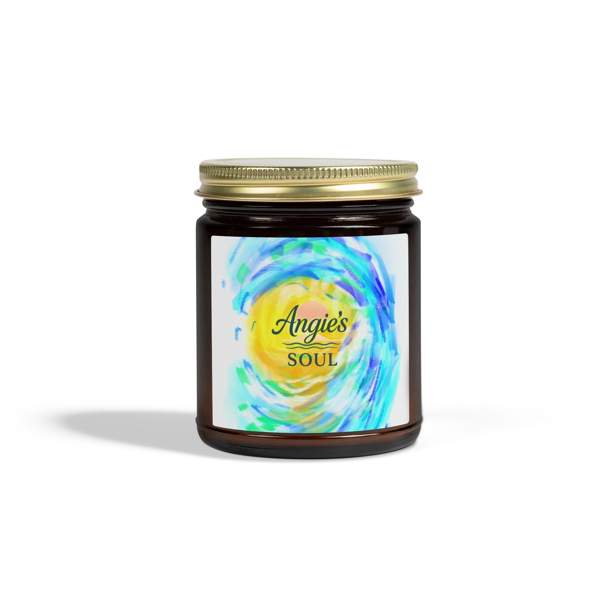 Coconut Apricot Scented Candle (4oz/9oz) — "Angie’s Soul" Jar Candle