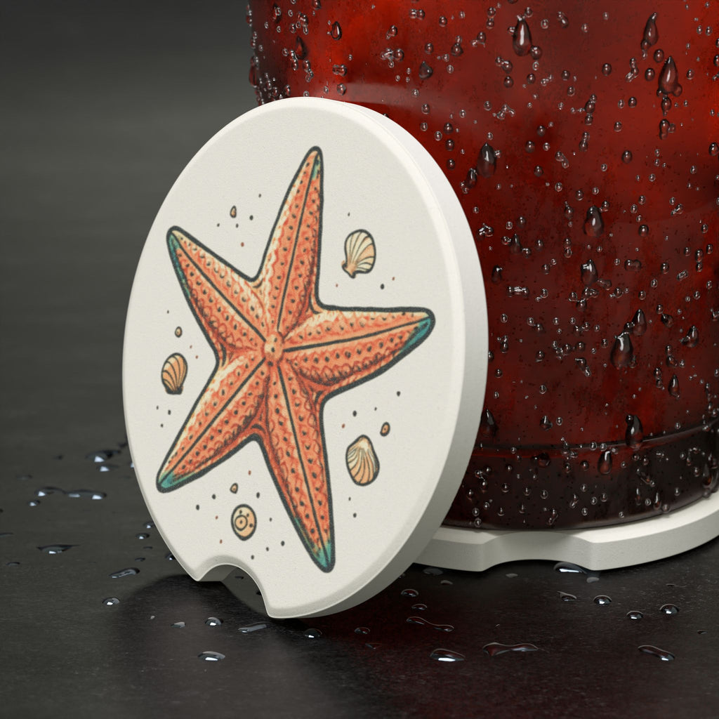 Custom Logo Car Coaster — Personalized Soapstone Car Cup Holder Insert