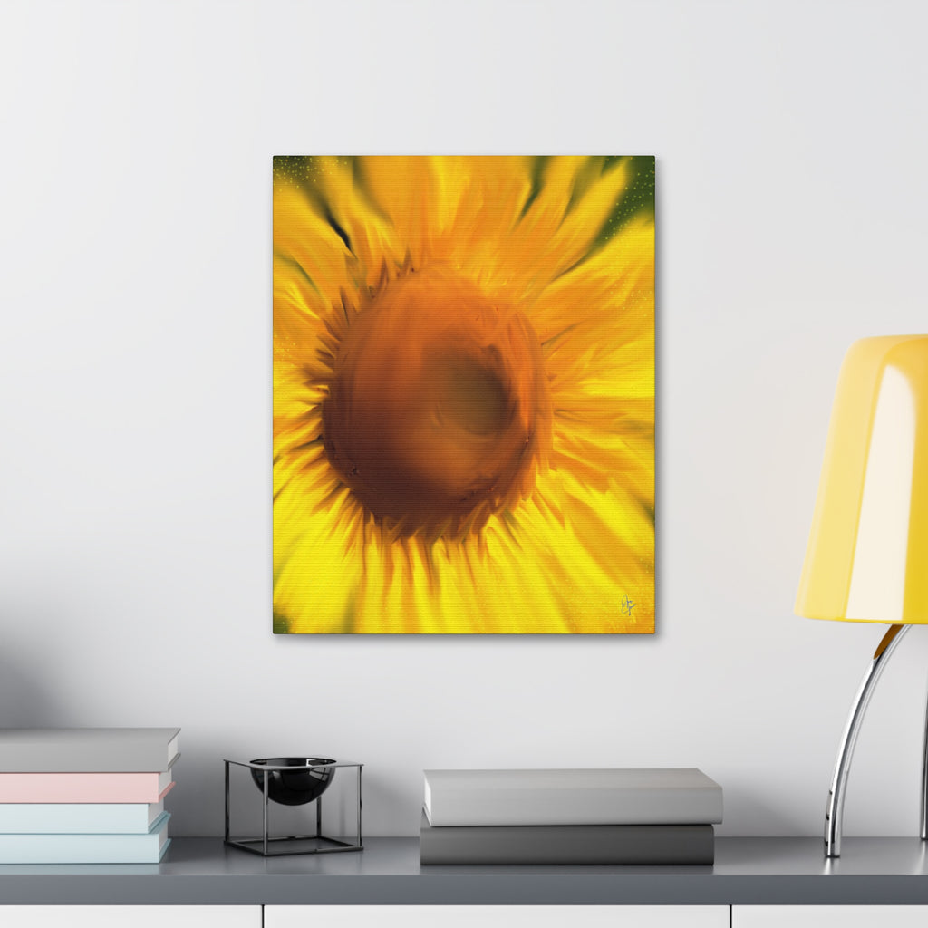 Sunflower Canvas Wall Art — Vibrant Floral Stretched Canvas