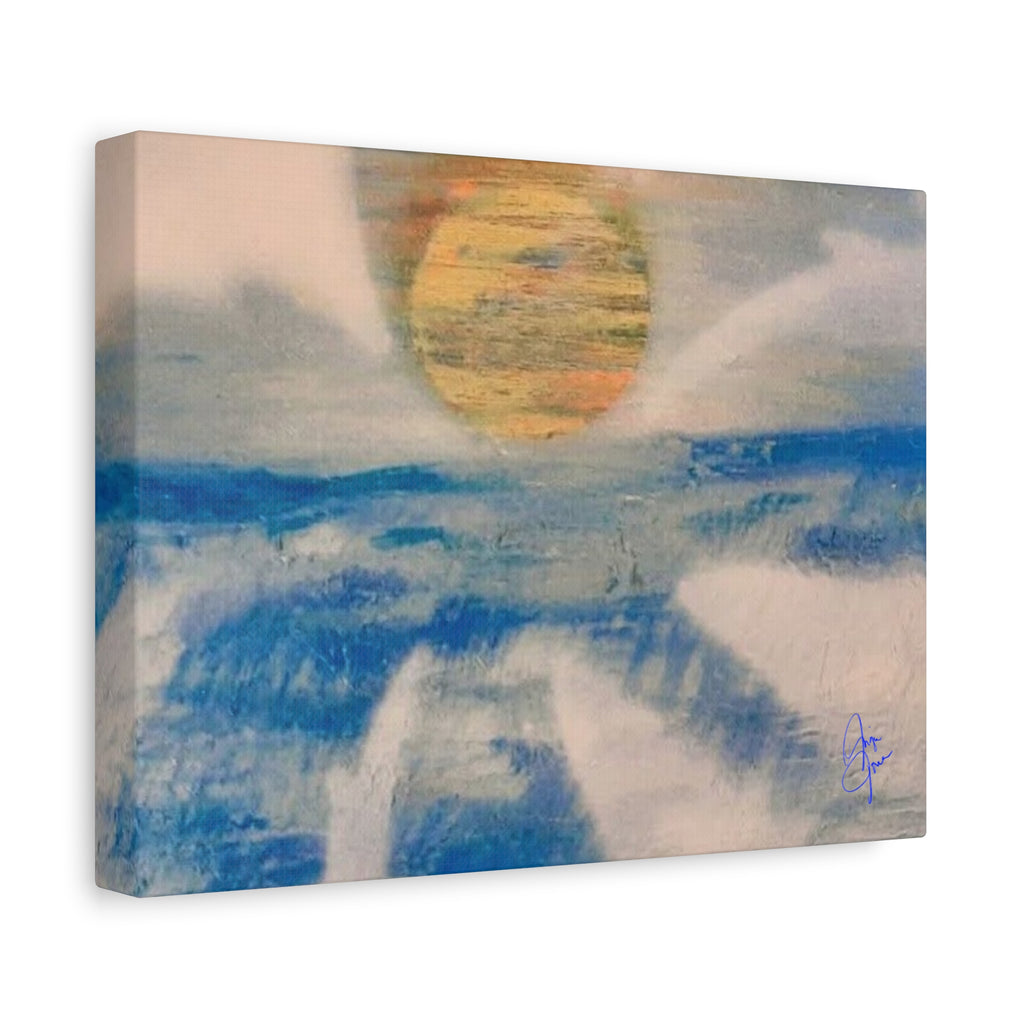 Serene Ocean Sunset Canvas Art