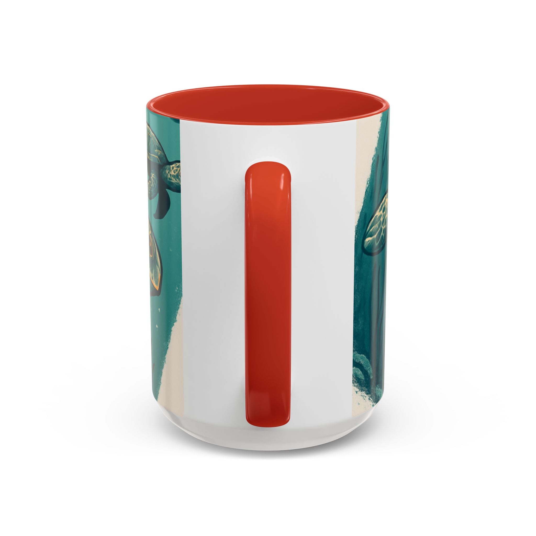Tropical Turtle Accent Coffee Mug