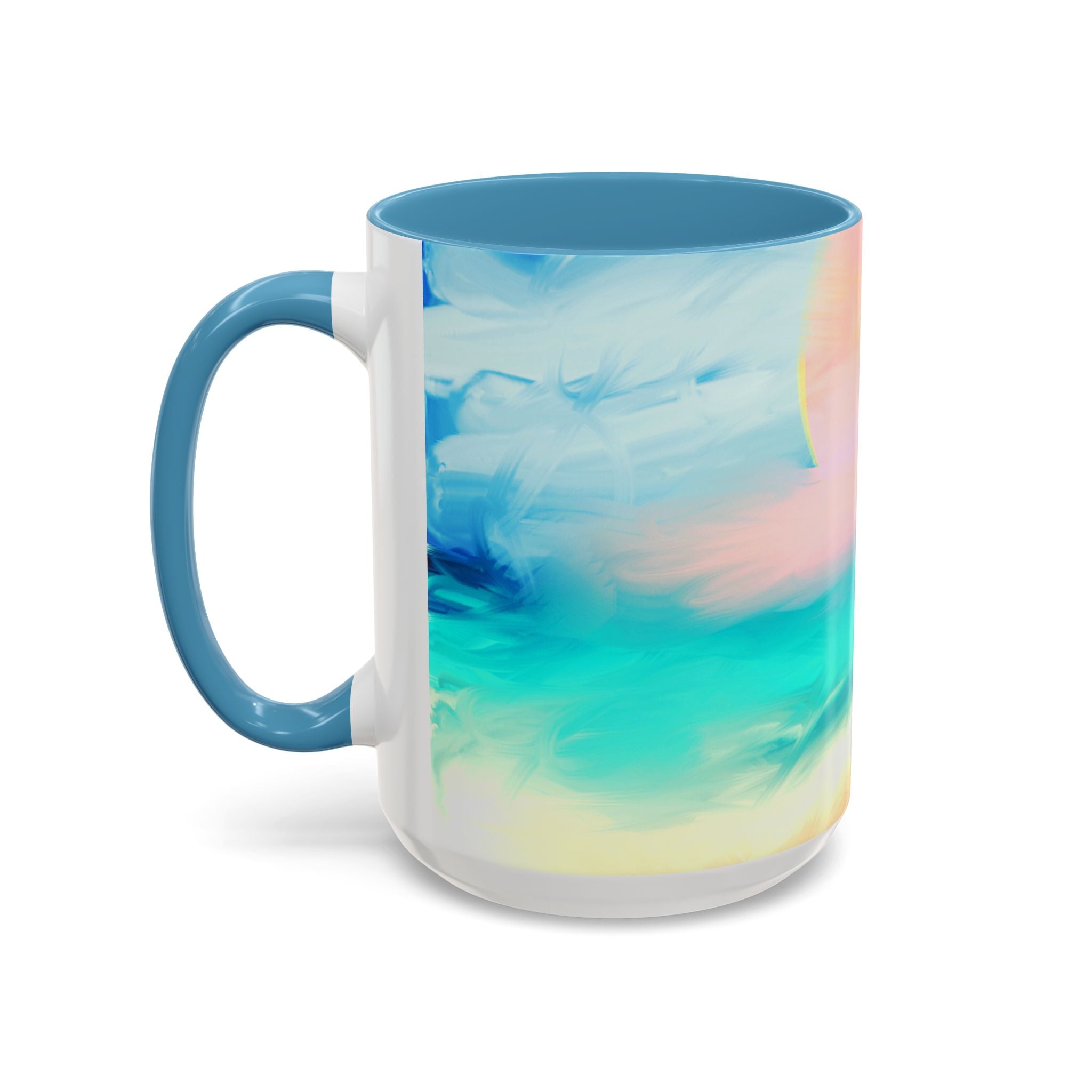 Beach Sunrise Accent Coffee Mug — Tropical Ocean Scene 11/15oz