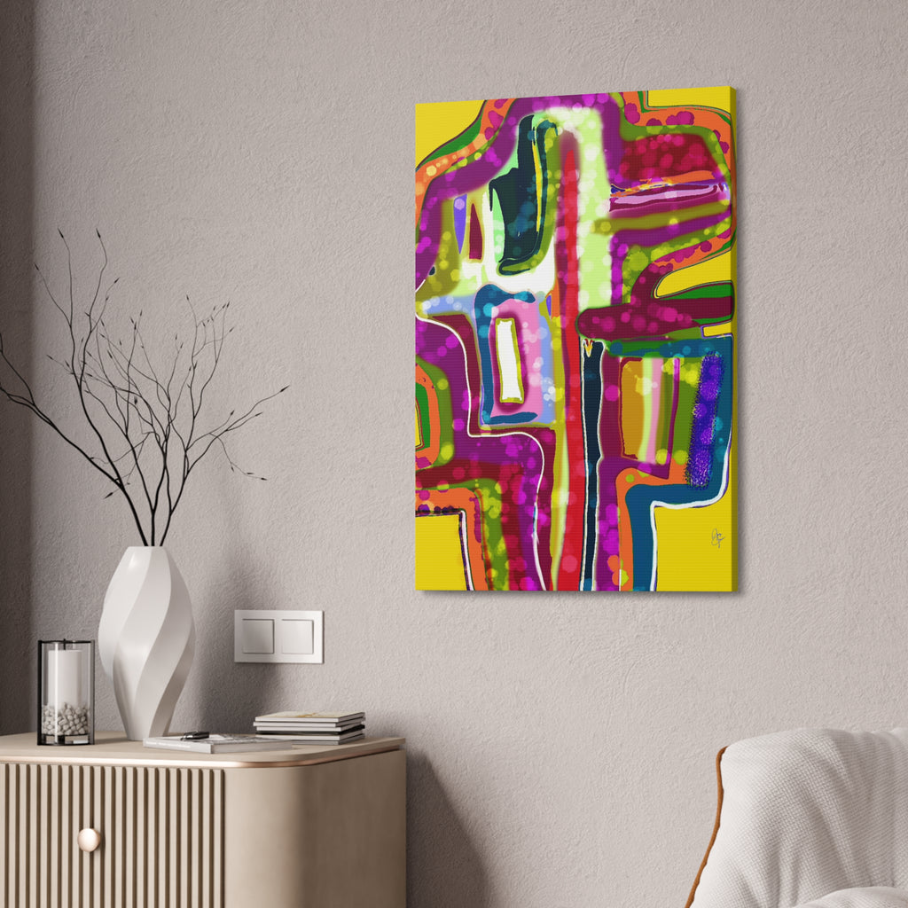 Abstract Colorburst Canvas – Vibrant Pop Art Wall Decor