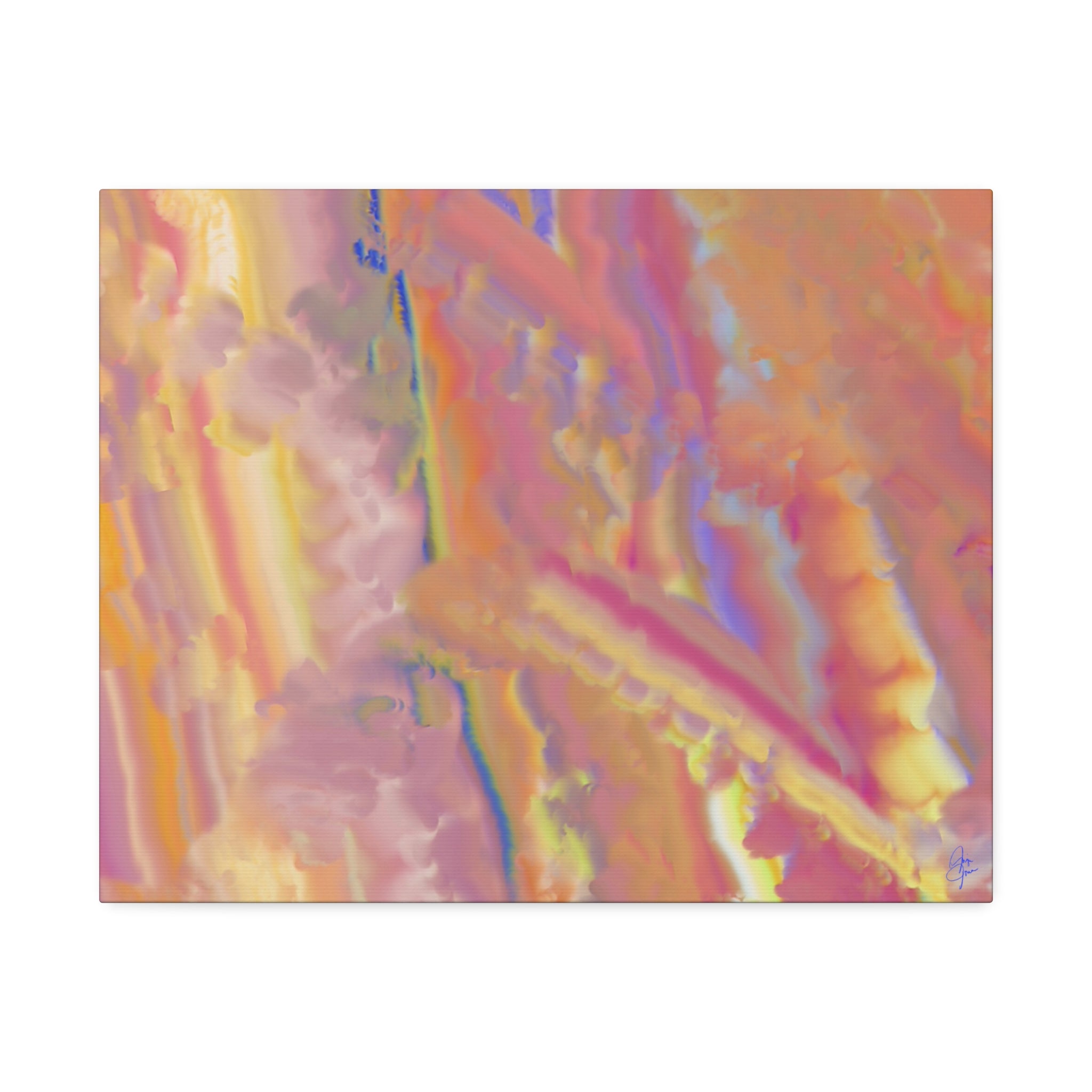 Abstract Sunset Hues Canvas — 1.5" Stretched Wall Art