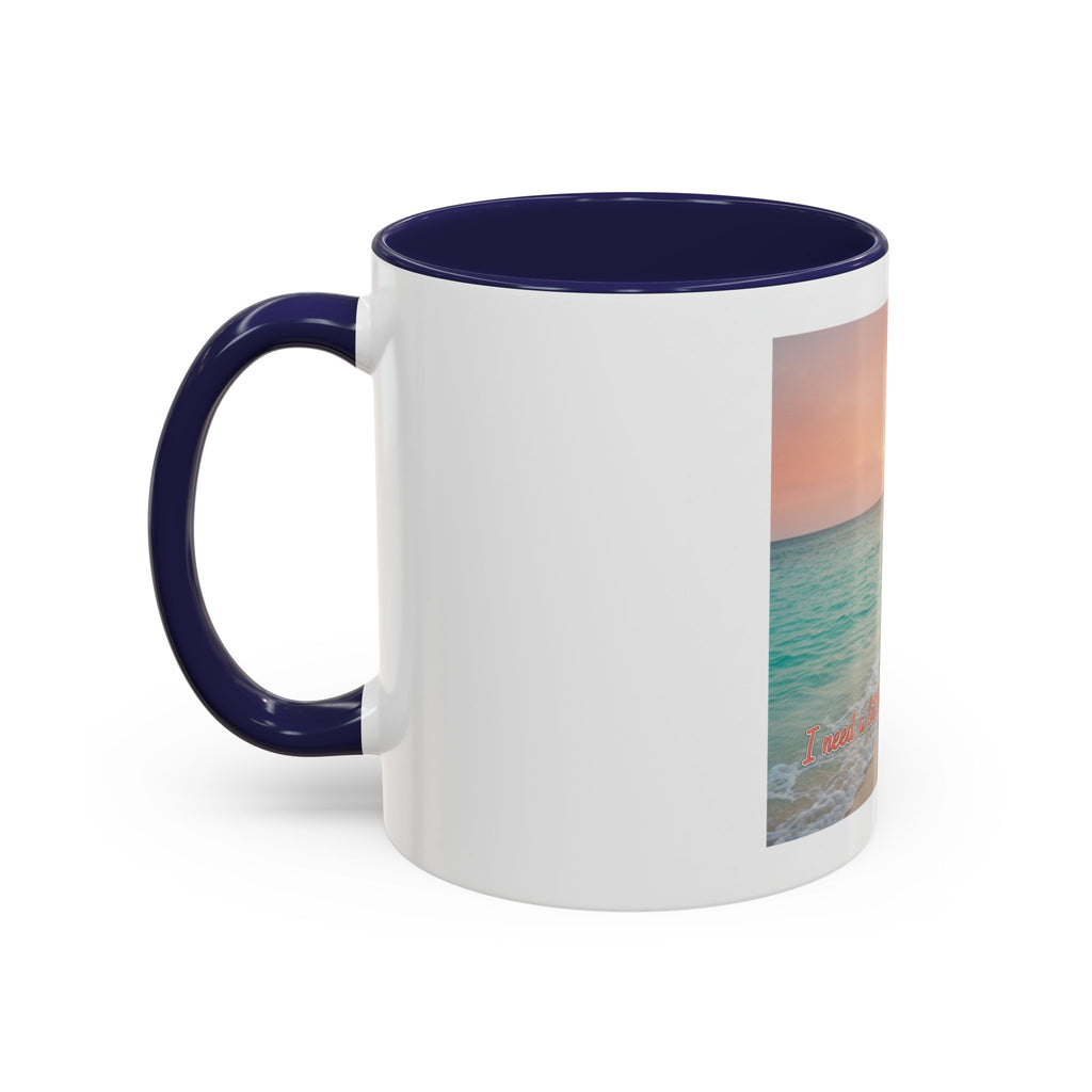 Tropical Beach Coffee Mug — Sunset Palm Ocean Accent Mug (11/15 oz)