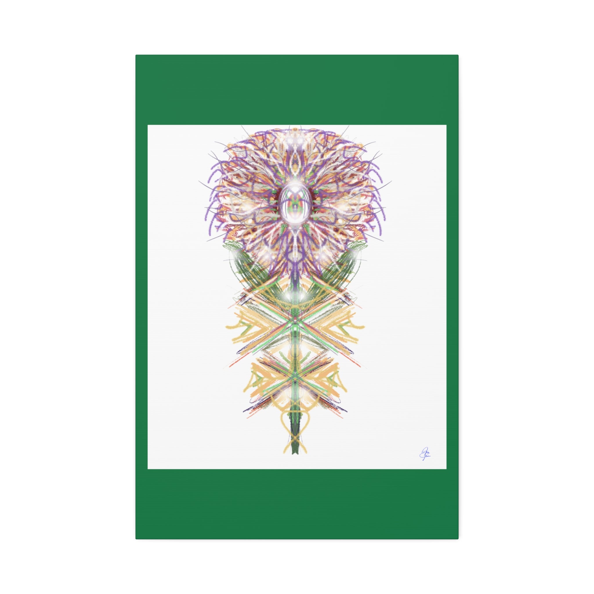 Floral Mandala Canvas Art — Stretched 1.5" Wall Decor