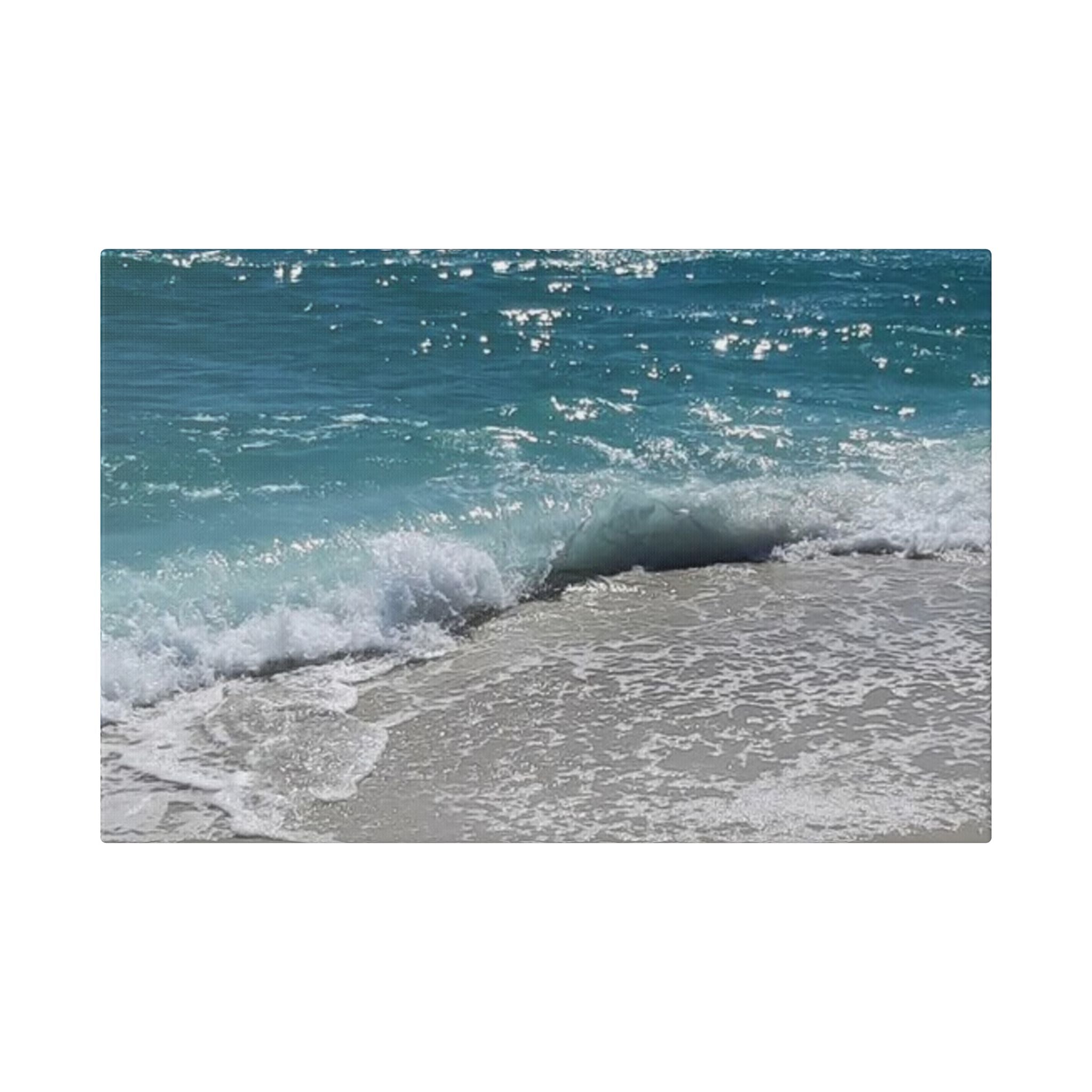 Emerald Coast Stretched Canvas — Coastal Landscape Wall Art