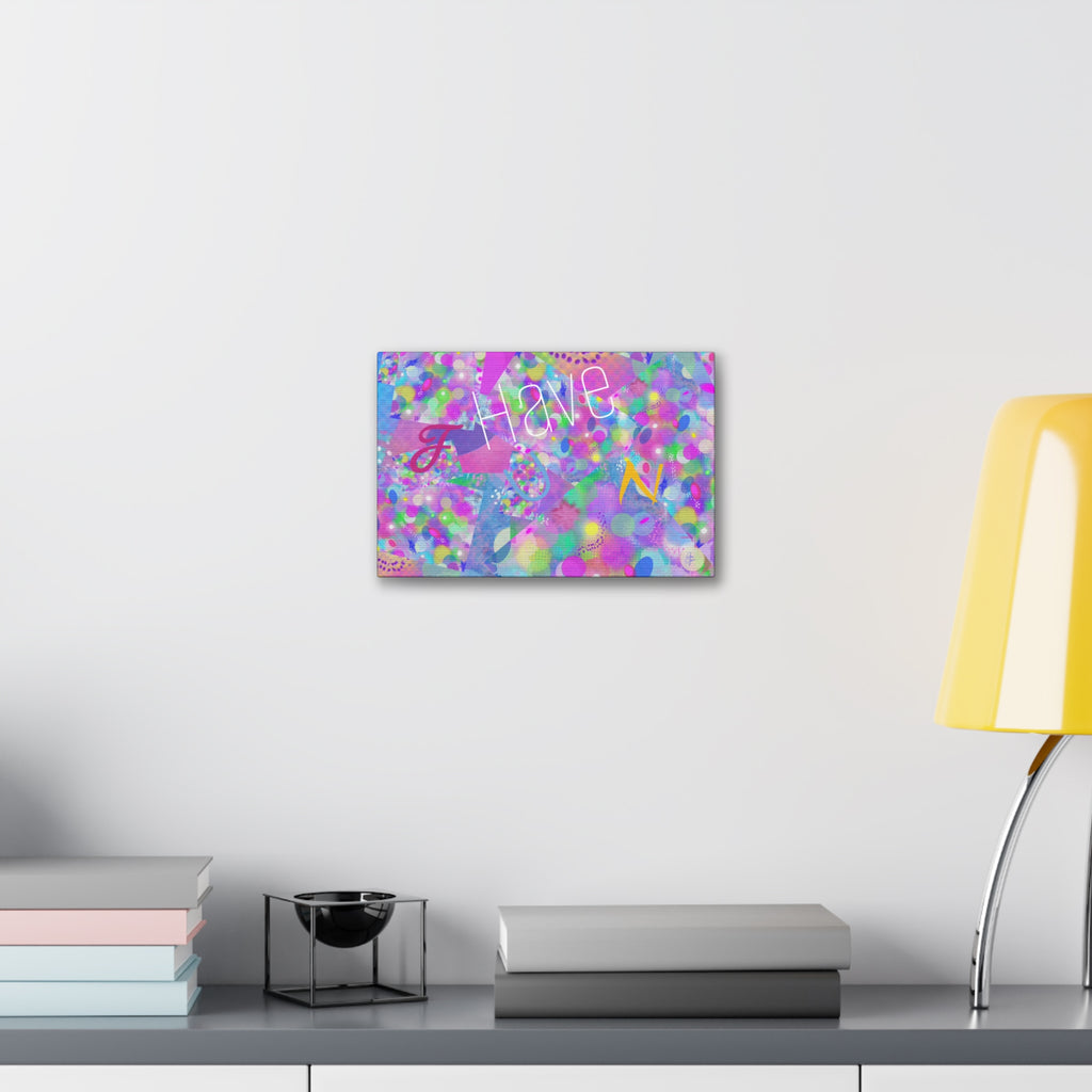 Have Fun Colorful Abstract Canvas Print — Stretched 1.5"