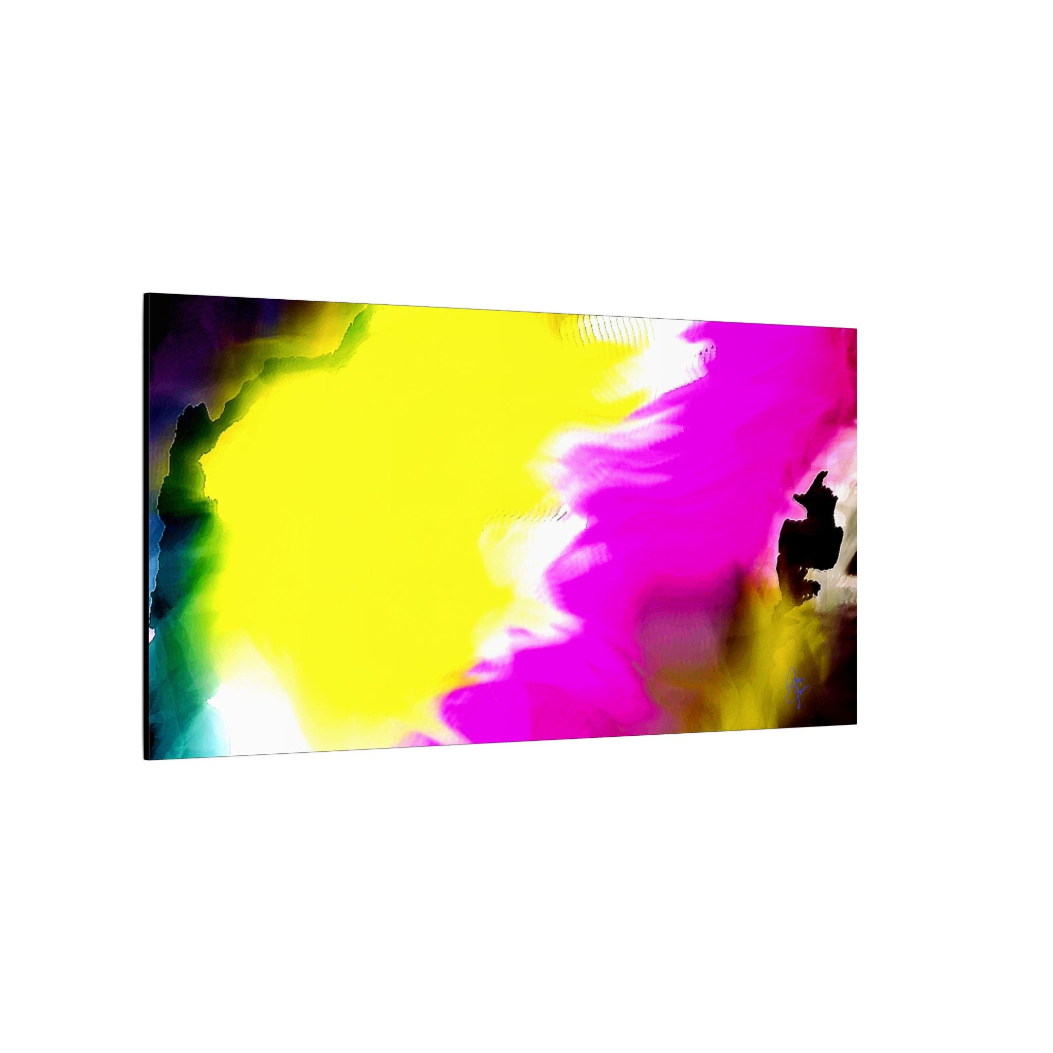 Abstract Color Splash Matte Canvas Wall Art