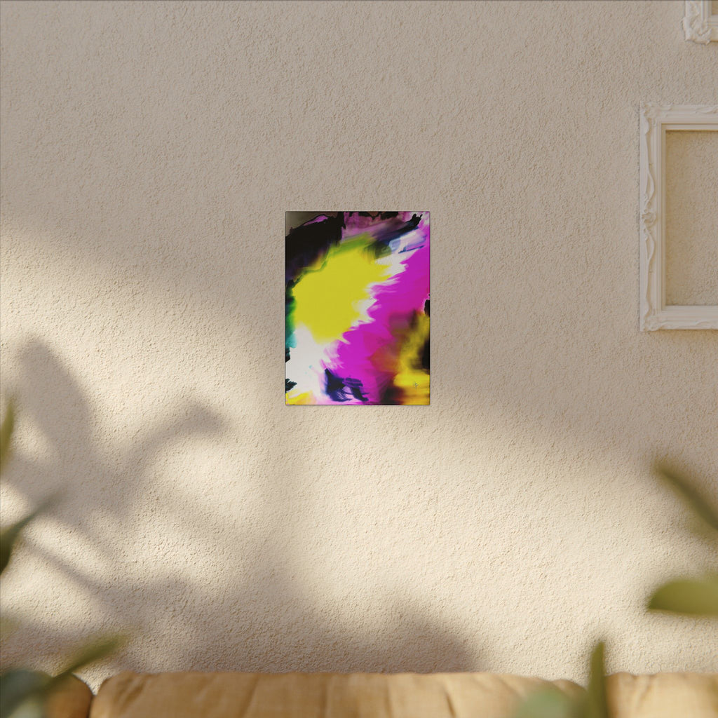 Abstract Color Splash Matte Canvas Wall Art