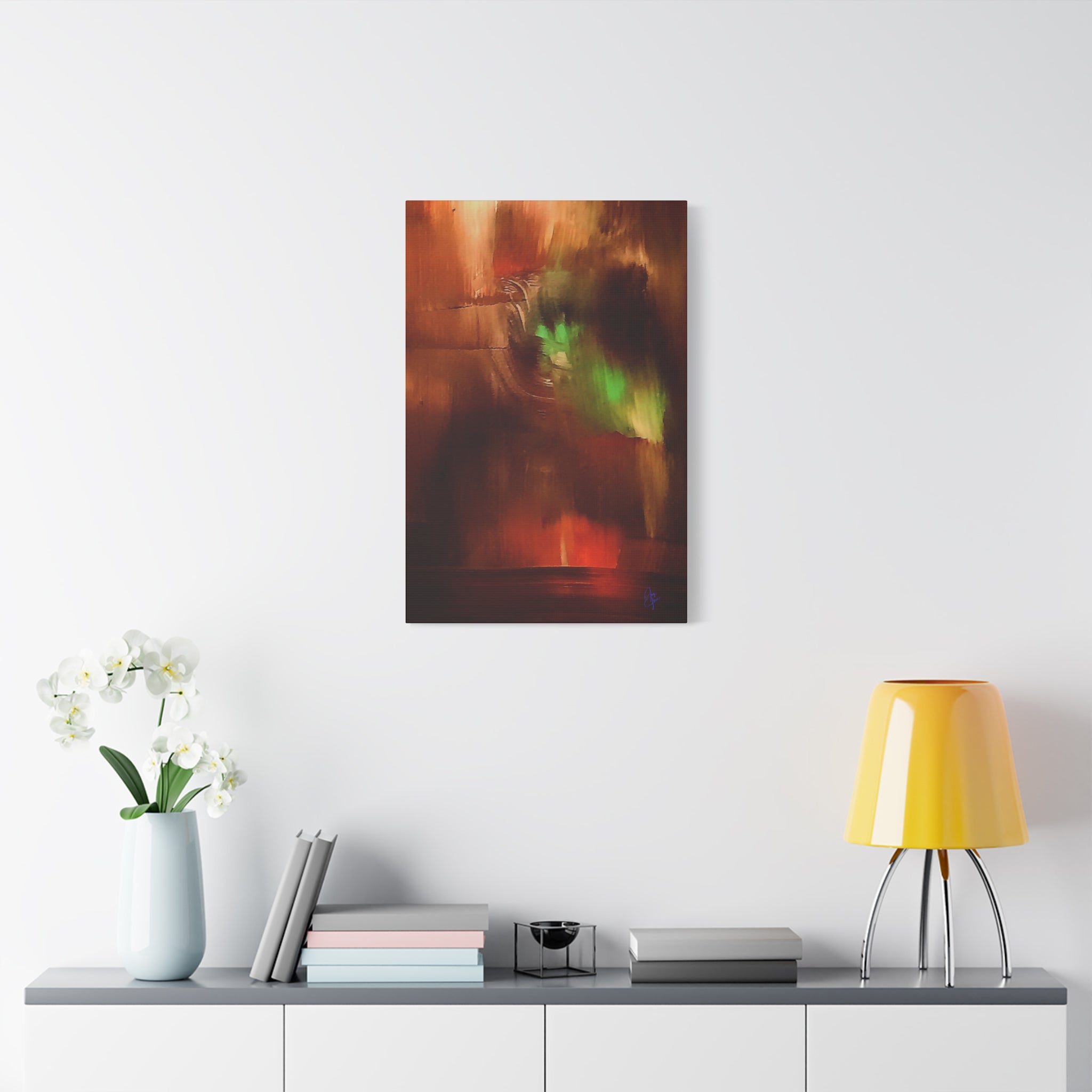 Sunset Sail Matte Canvas Wall Art — Abstract Sailing Into the Sunset (Stretched)