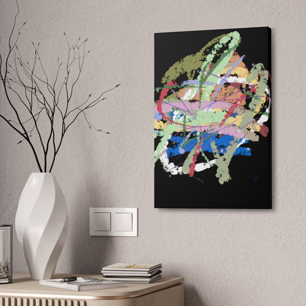 Abstract Color Splash Canvas Print — Vibrant Modern Wall Art (Stretched 1.5")