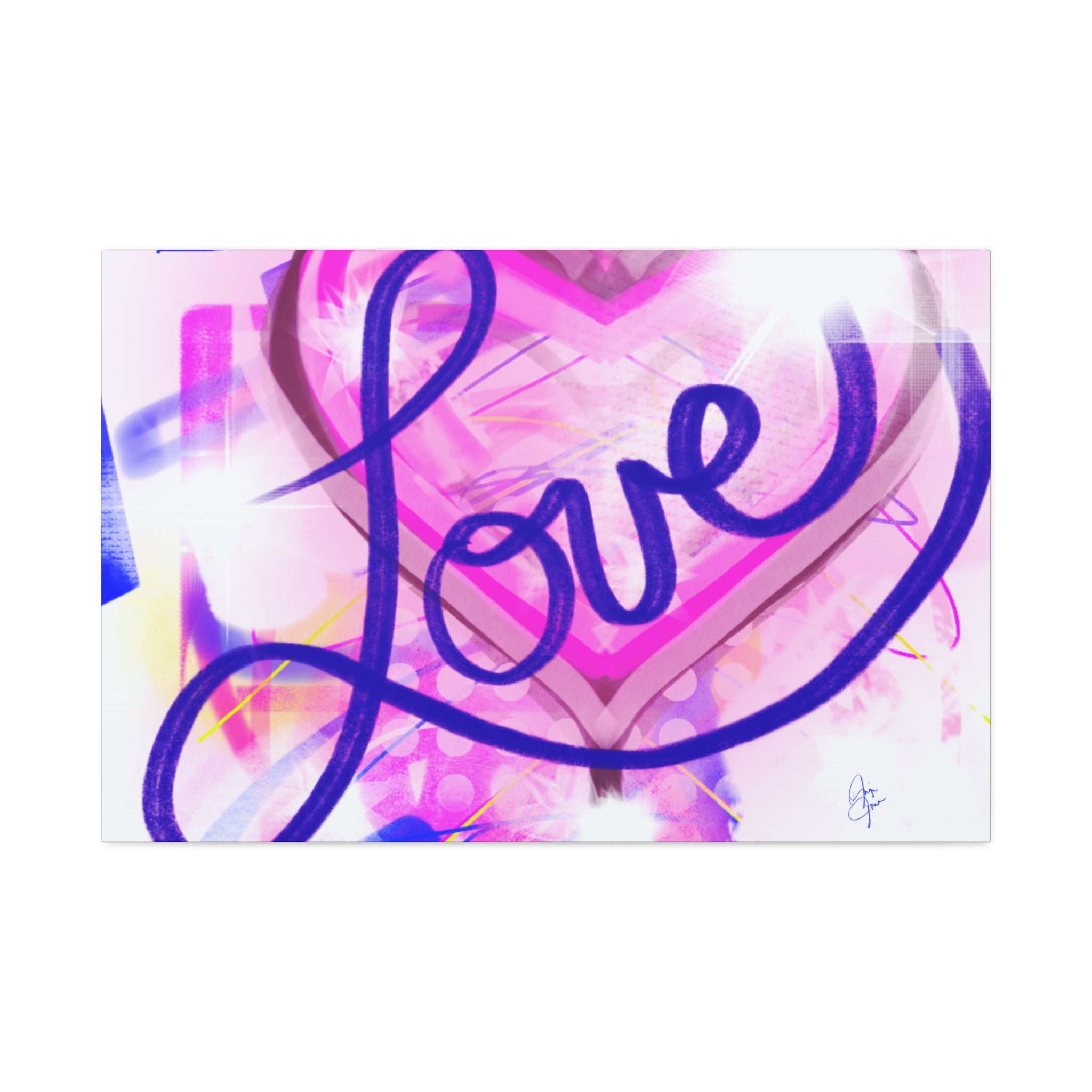 Valentine "Love Your Valentine" Stretched Canvas Wall Art
